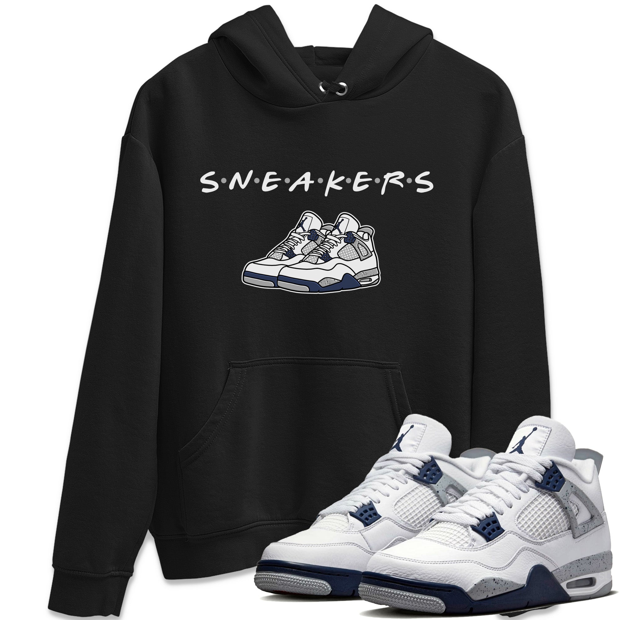snkmatchs Unisex Tops - Air Jordan 4 Midnight Navy