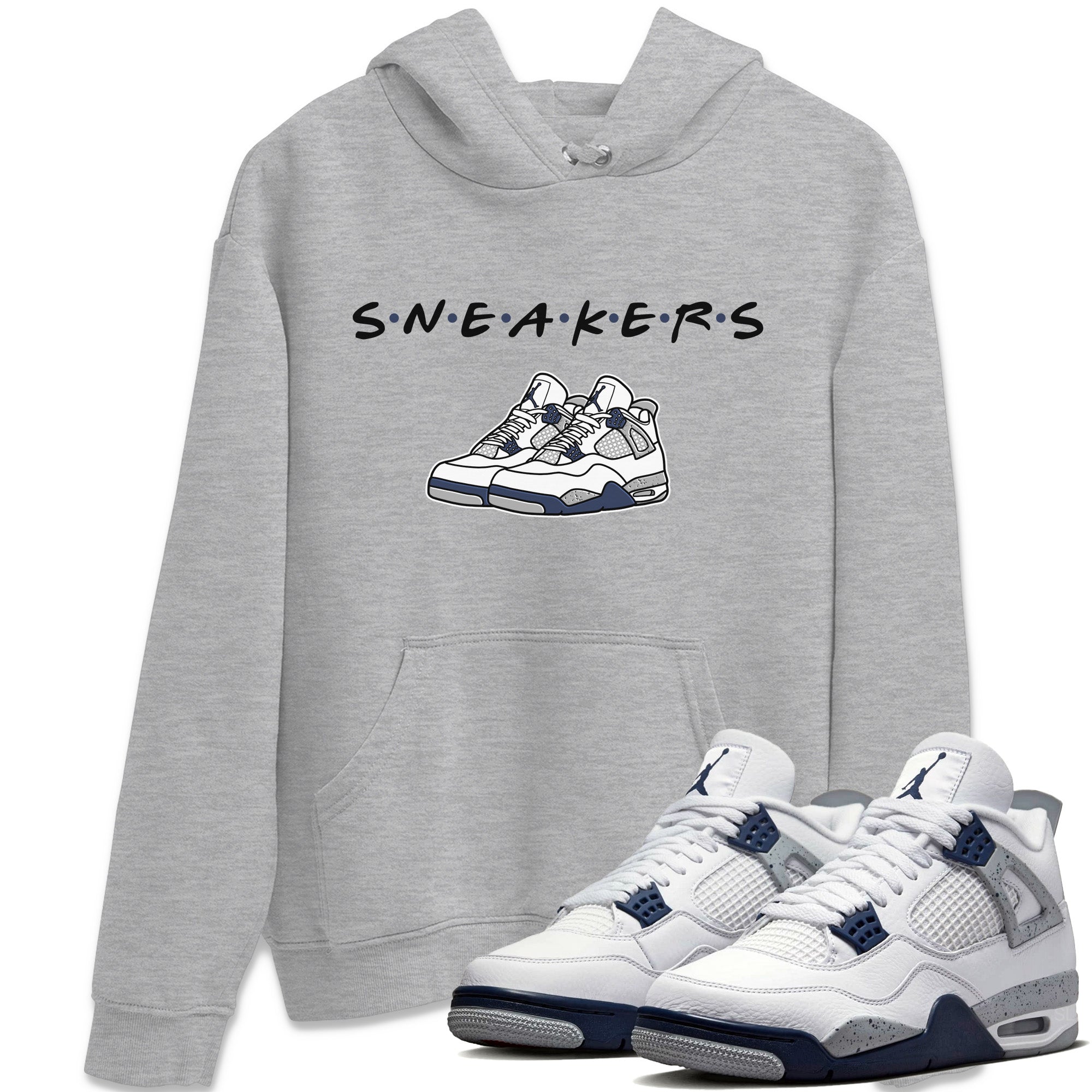 snkmatchs Unisex Tops - Air Jordan 4 Midnight Navy