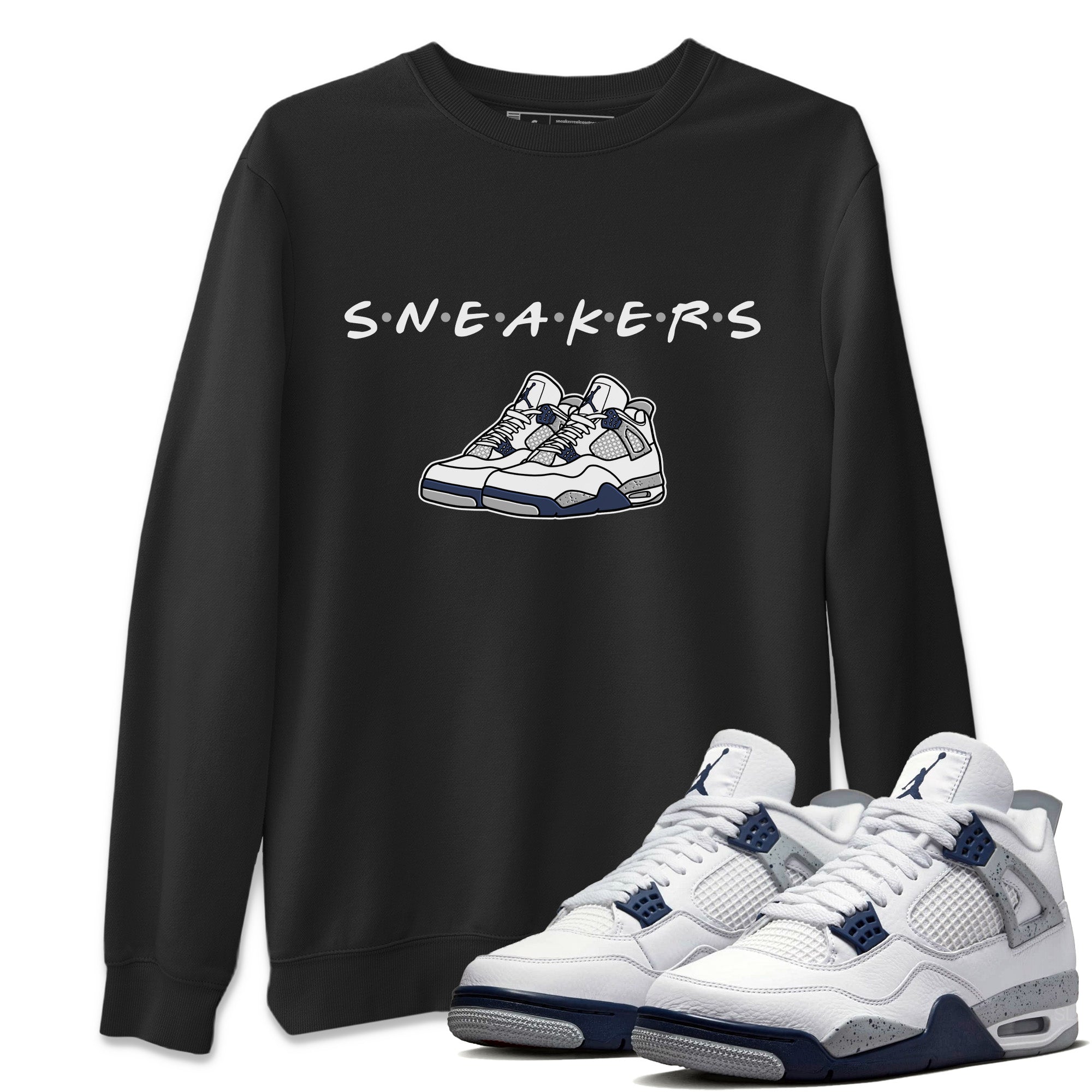 snkmatchs Unisex Tops - Air Jordan 4 Midnight Navy