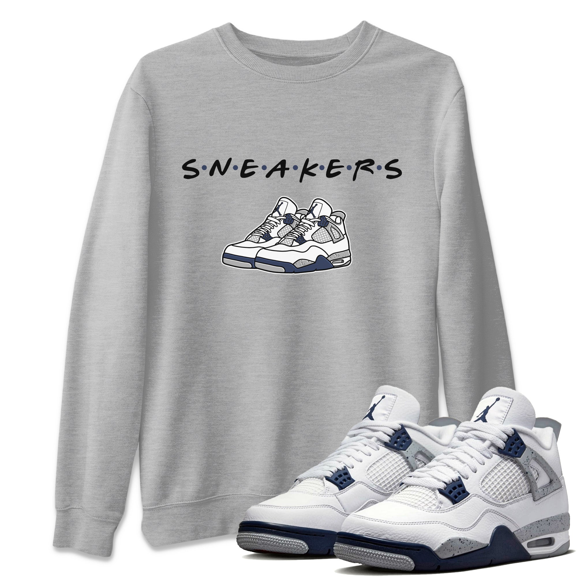 snkmatchs Unisex Tops - Air Jordan 4 Midnight Navy