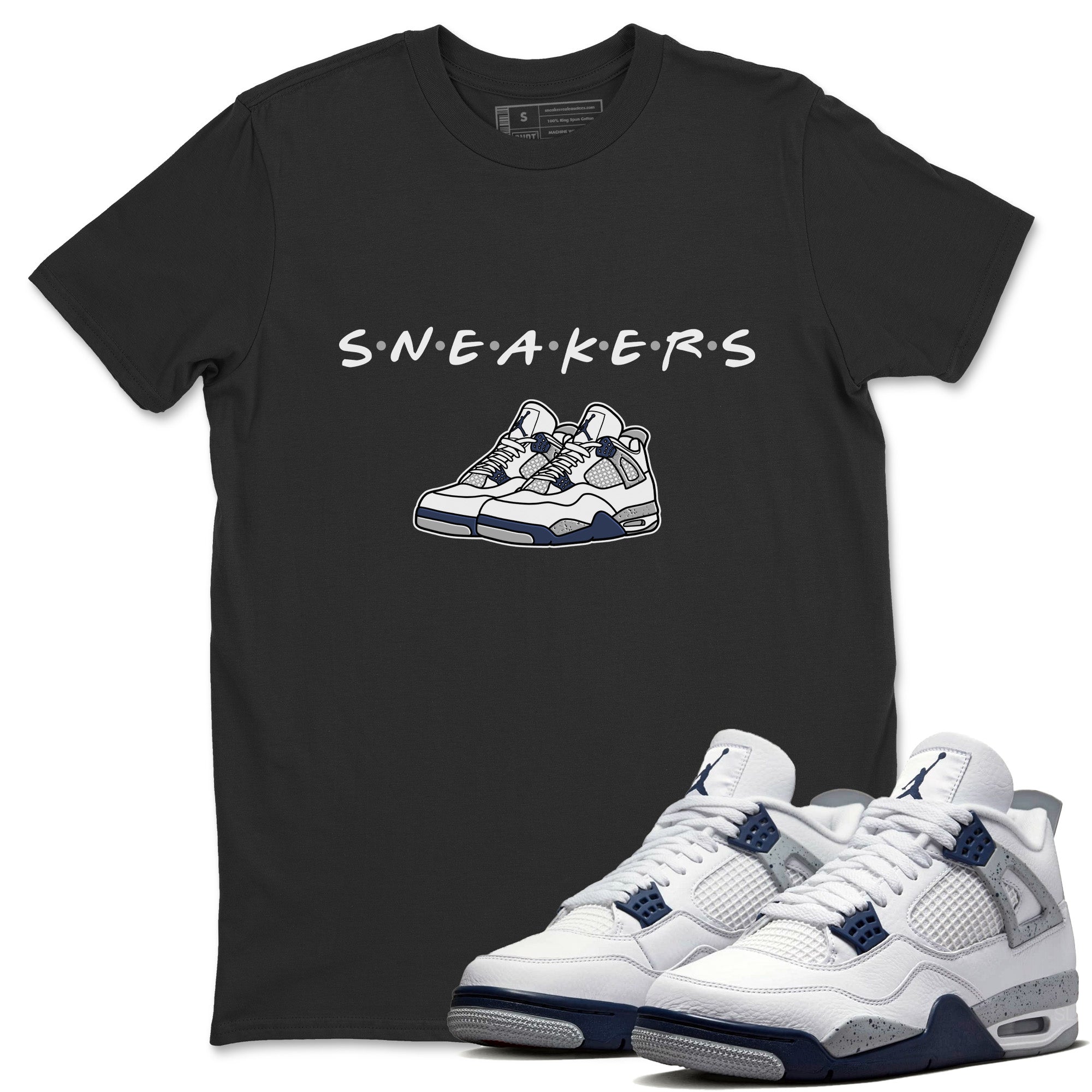 snkmatchs Unisex Tops - Air Jordan 4 Midnight Navy