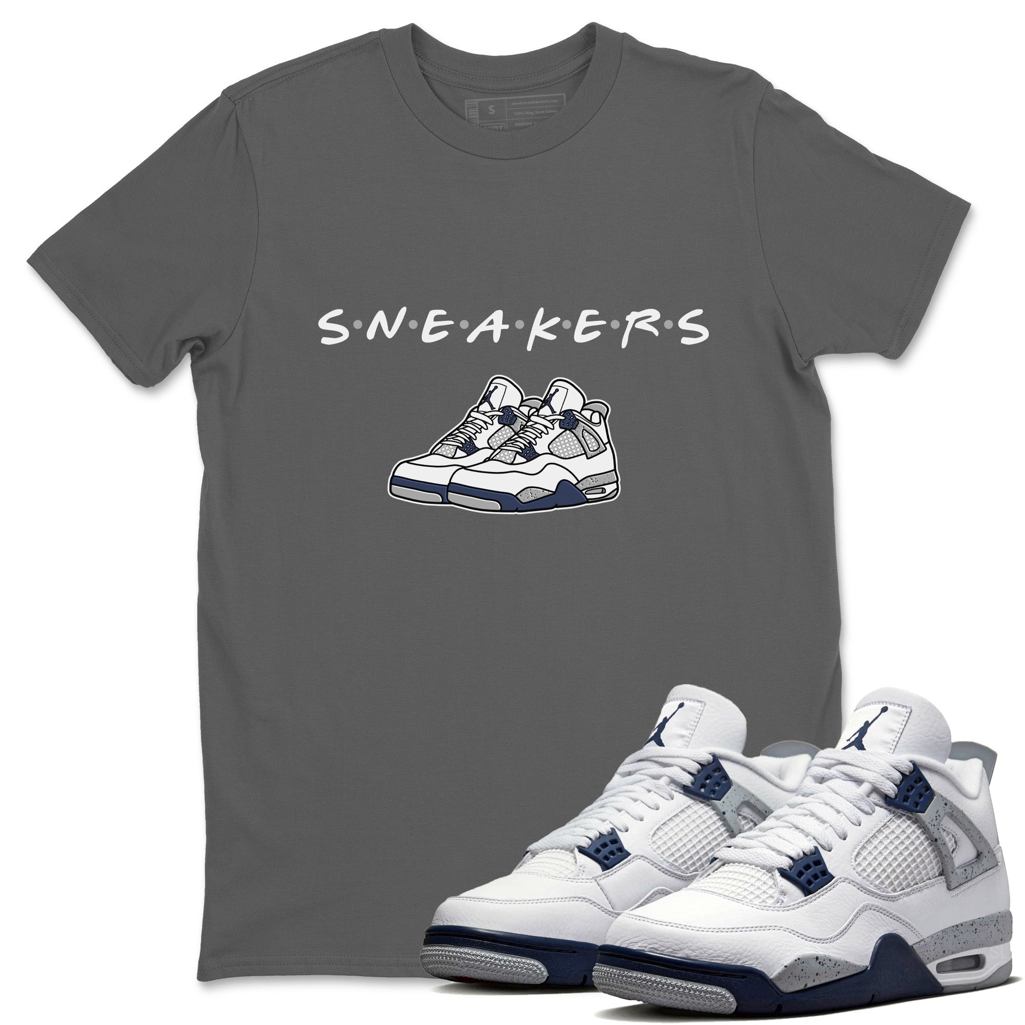 snkmatchs Unisex Tops - Air Jordan 4 Midnight Navy