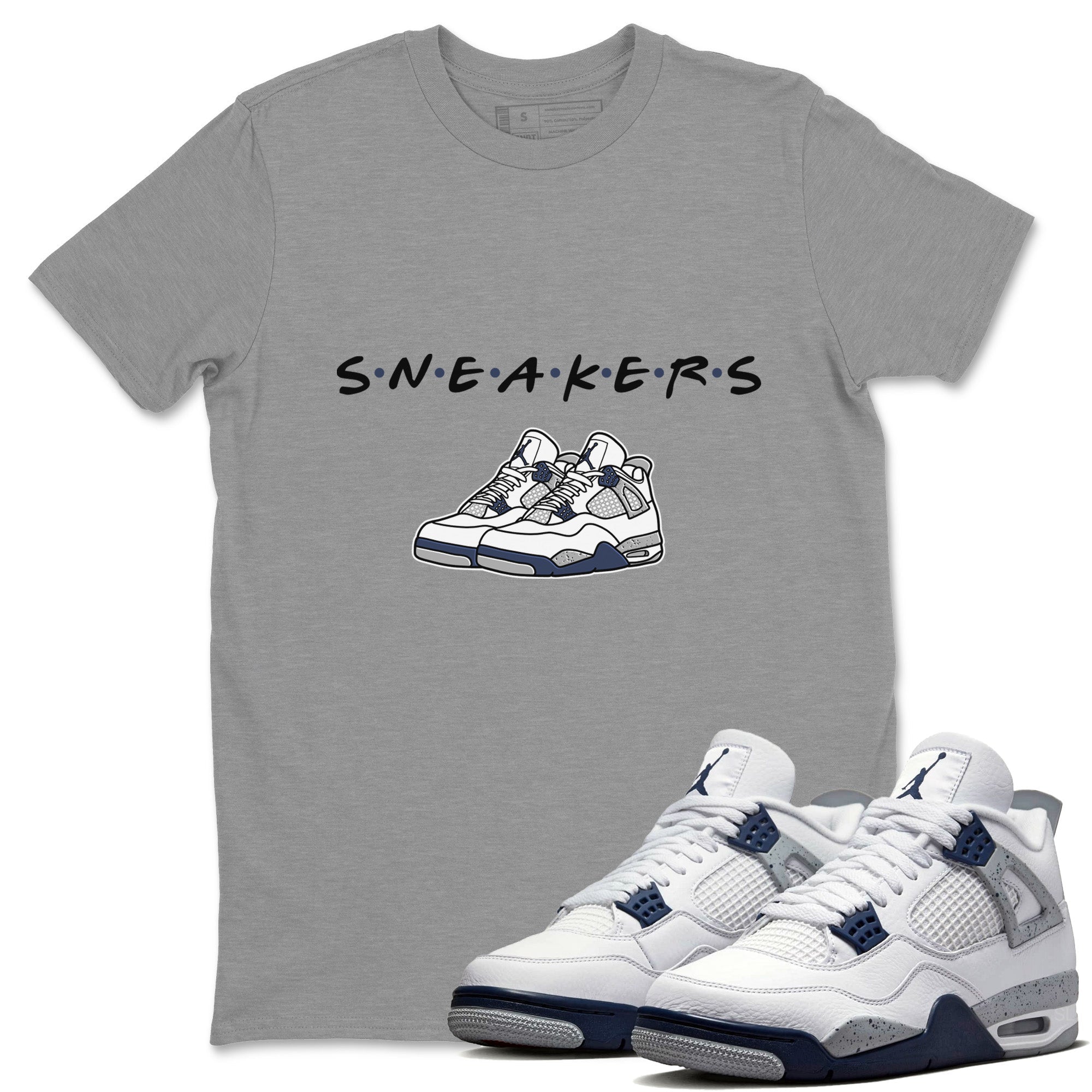 snkmatchs Unisex Tops - Air Jordan 4 Midnight Navy