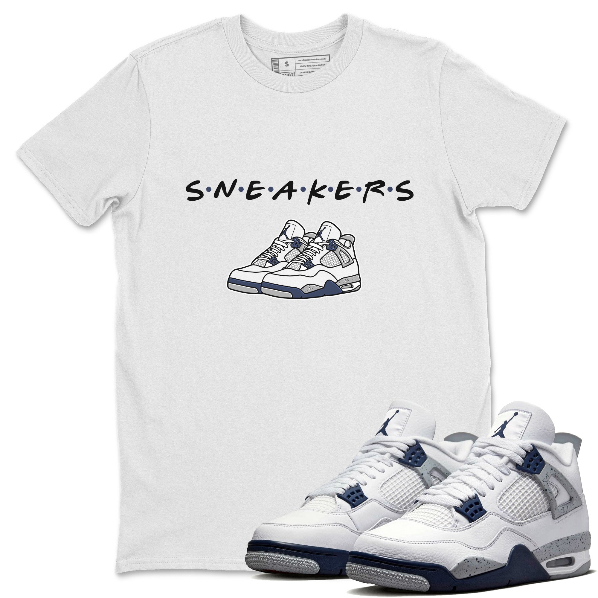 snkmatchs Unisex Tops - Air Jordan 4 Midnight Navy