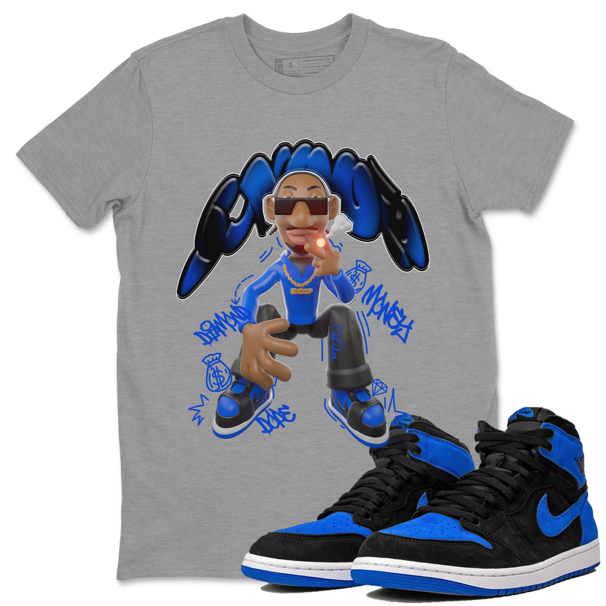 Snoop snkmatch Tee - Air Jordan 1 Royal Reimagined