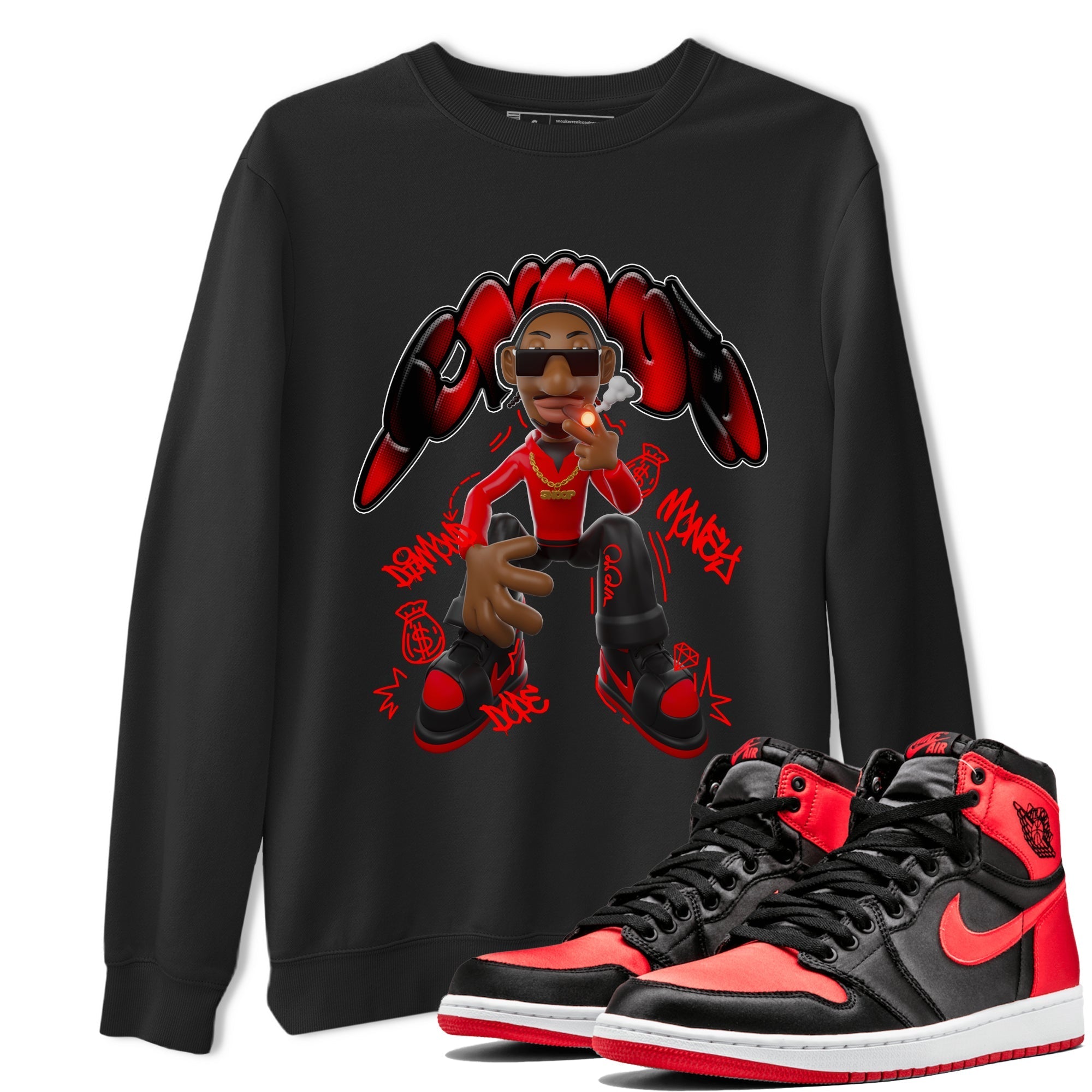 Snoop snkmatch Tee - Air Jordan 1 Satin Bred