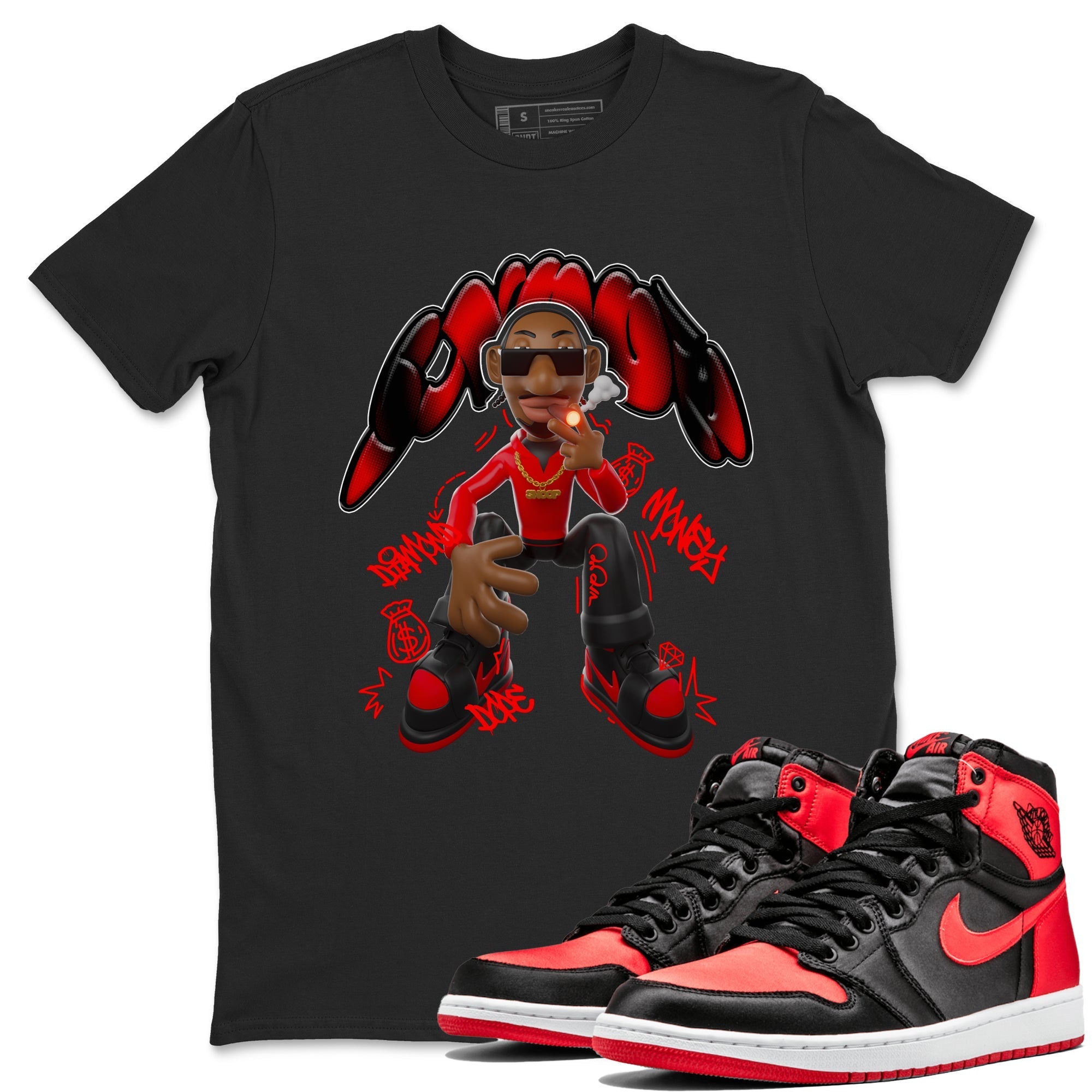 Snoop snkmatch Tee - Air Jordan 1 Satin Bred