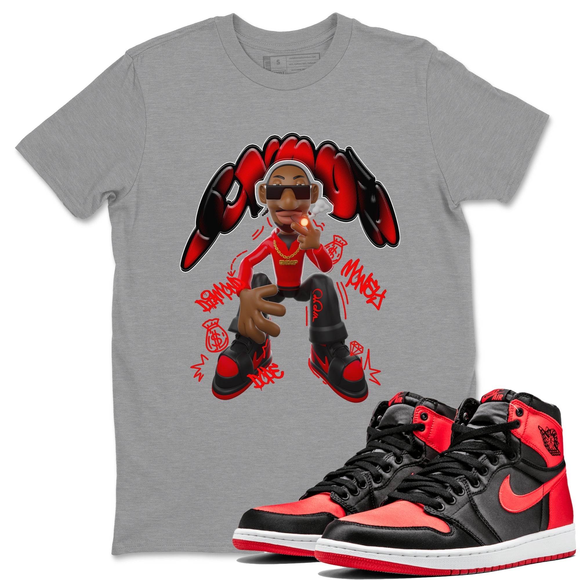 Snoop snkmatch Tee - Air Jordan 1 Satin Bred