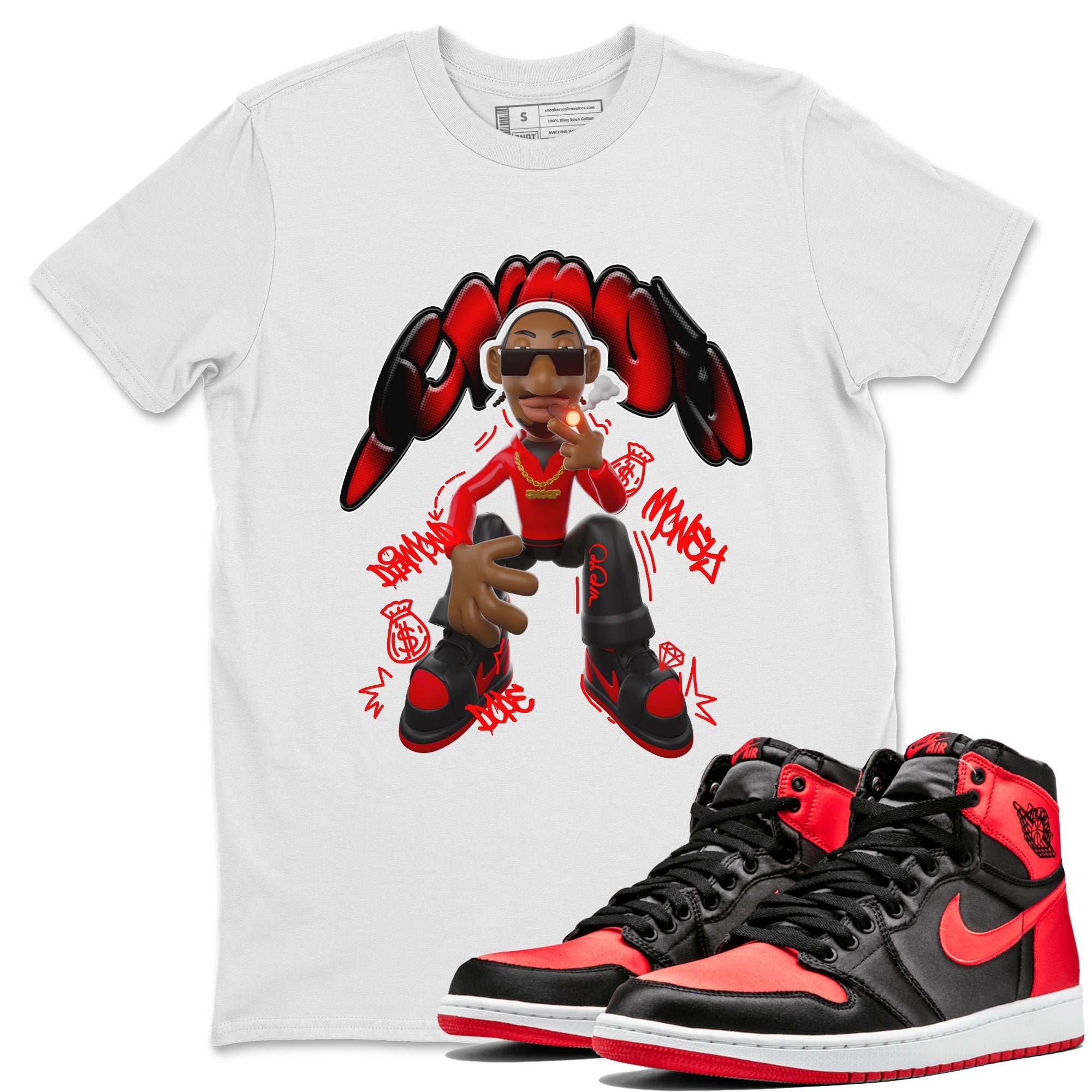 Snoop snkmatch Tee - Air Jordan 1 Satin Bred