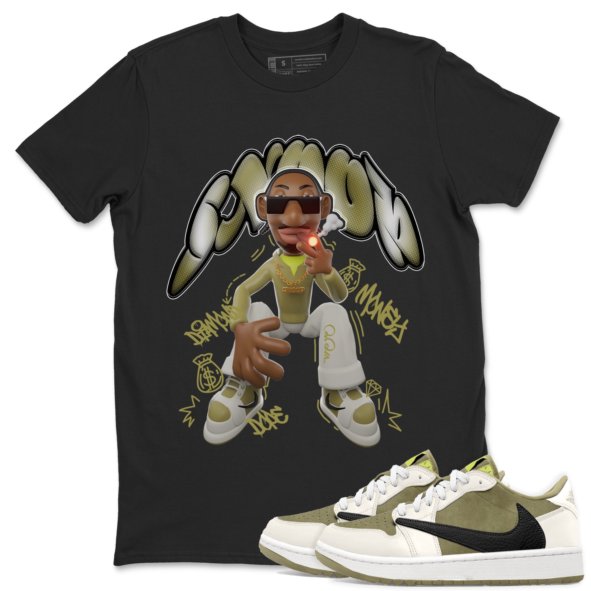 Snoop snkmatch Tee - Air Jordan 1 Travis Scott Golf