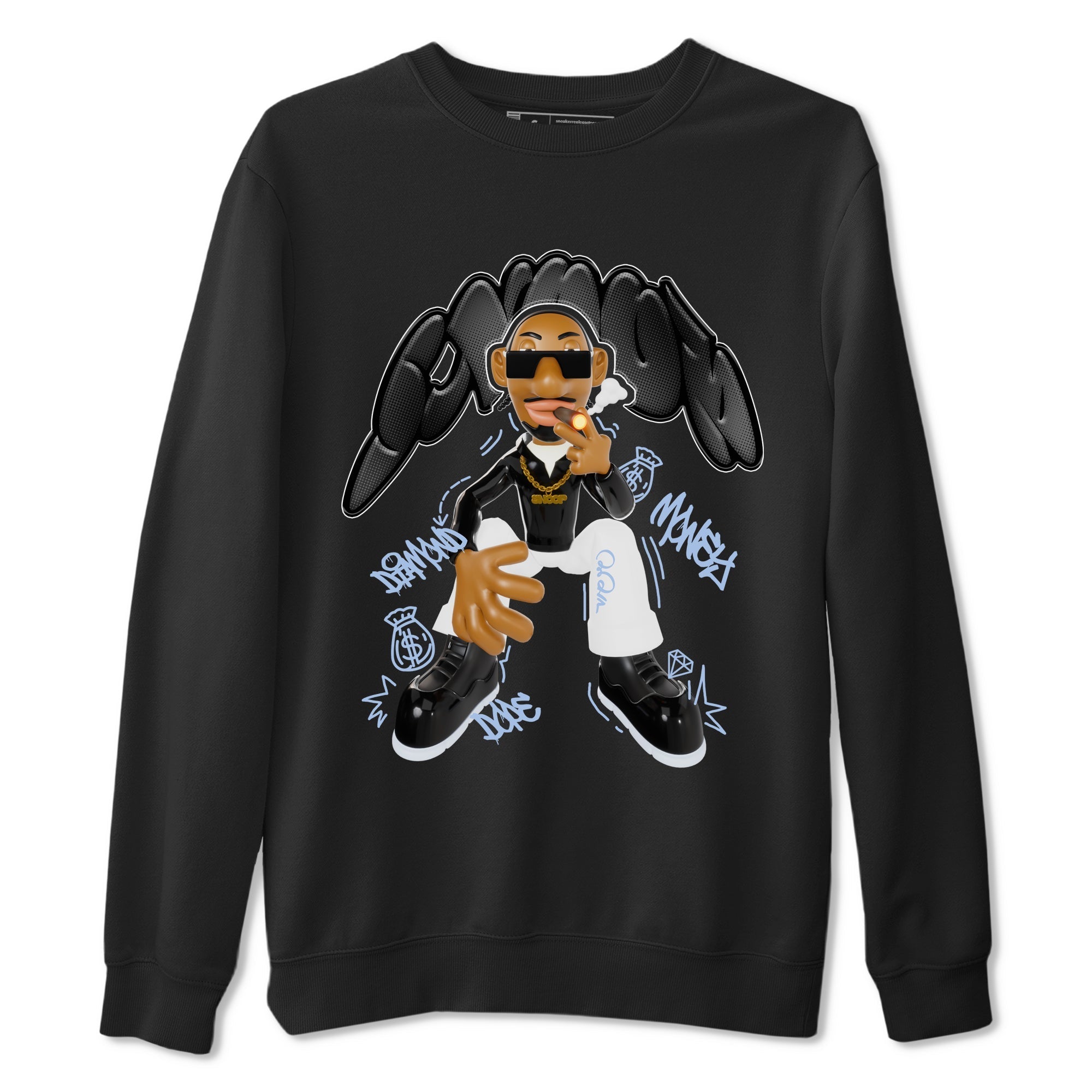Snoop snkmatch Tee - Air Jordan 11 Black and Varsity Royal