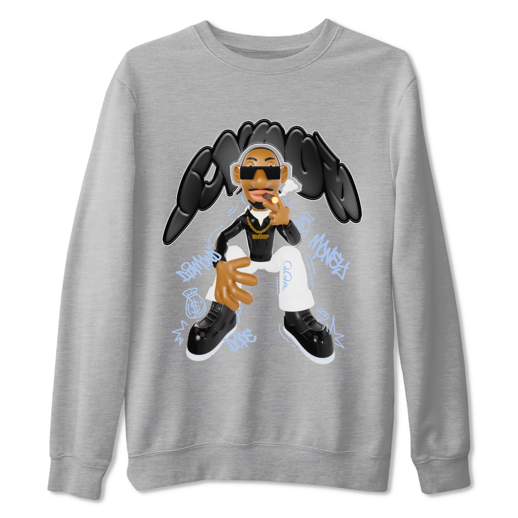 Snoop snkmatch Tee - Air Jordan 11 Black and Varsity Royal
