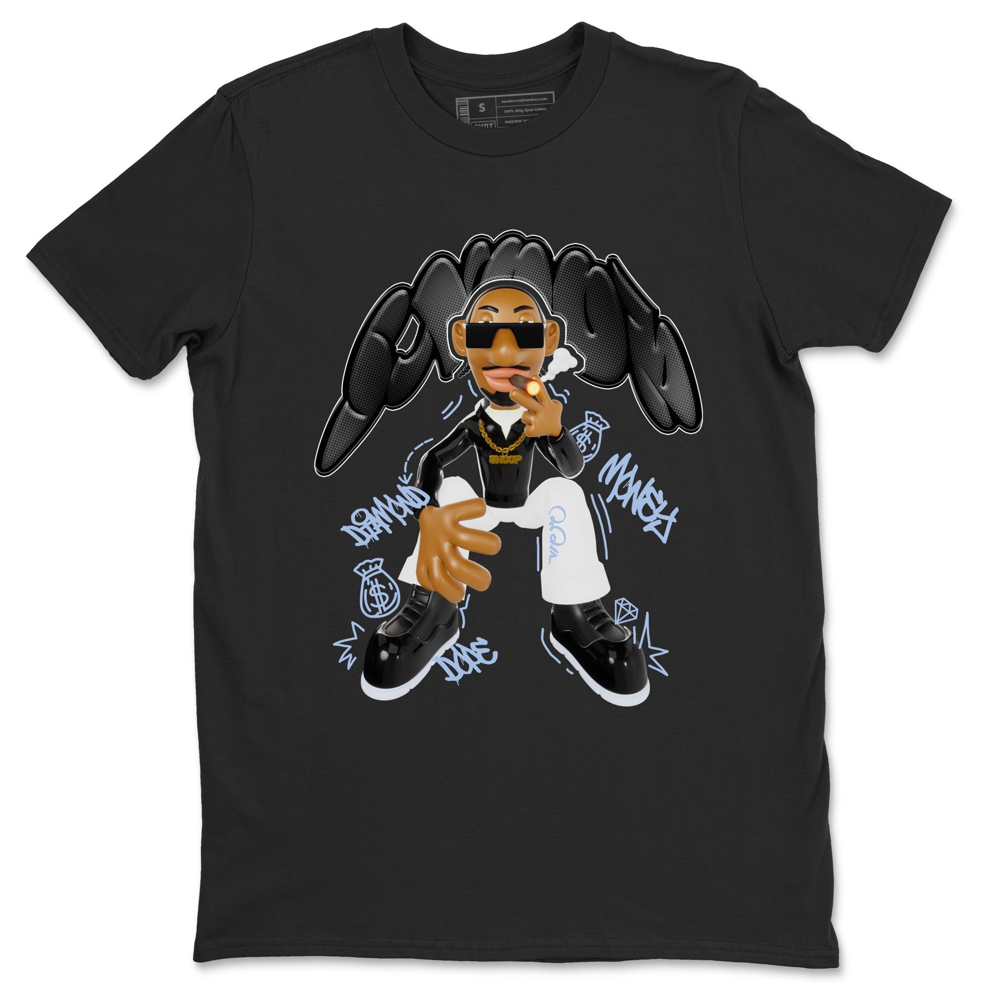 Snoop snkmatch Tee - Air Jordan 11 Black and Varsity Royal