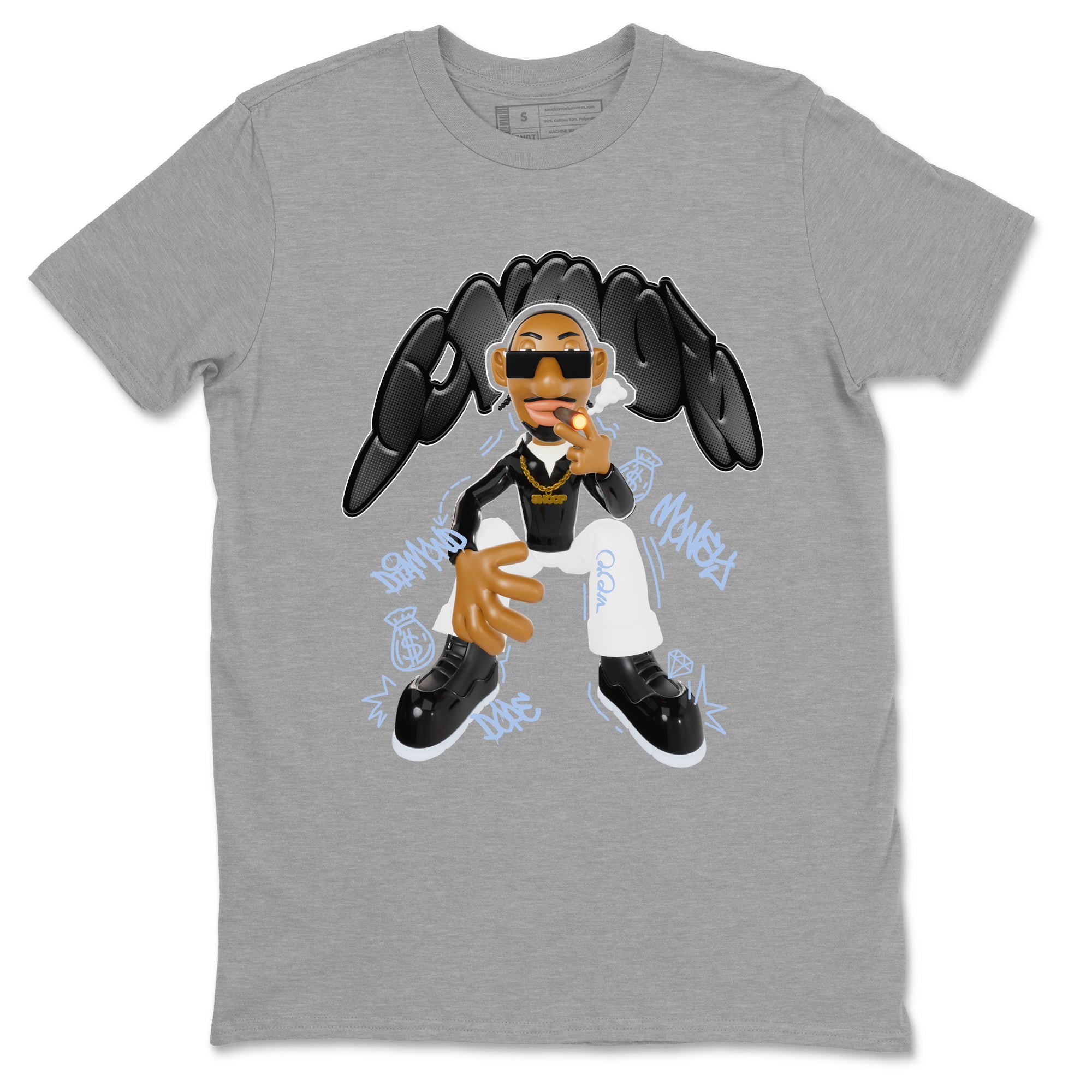 Snoop snkmatch Tee - Air Jordan 11 Black and Varsity Royal