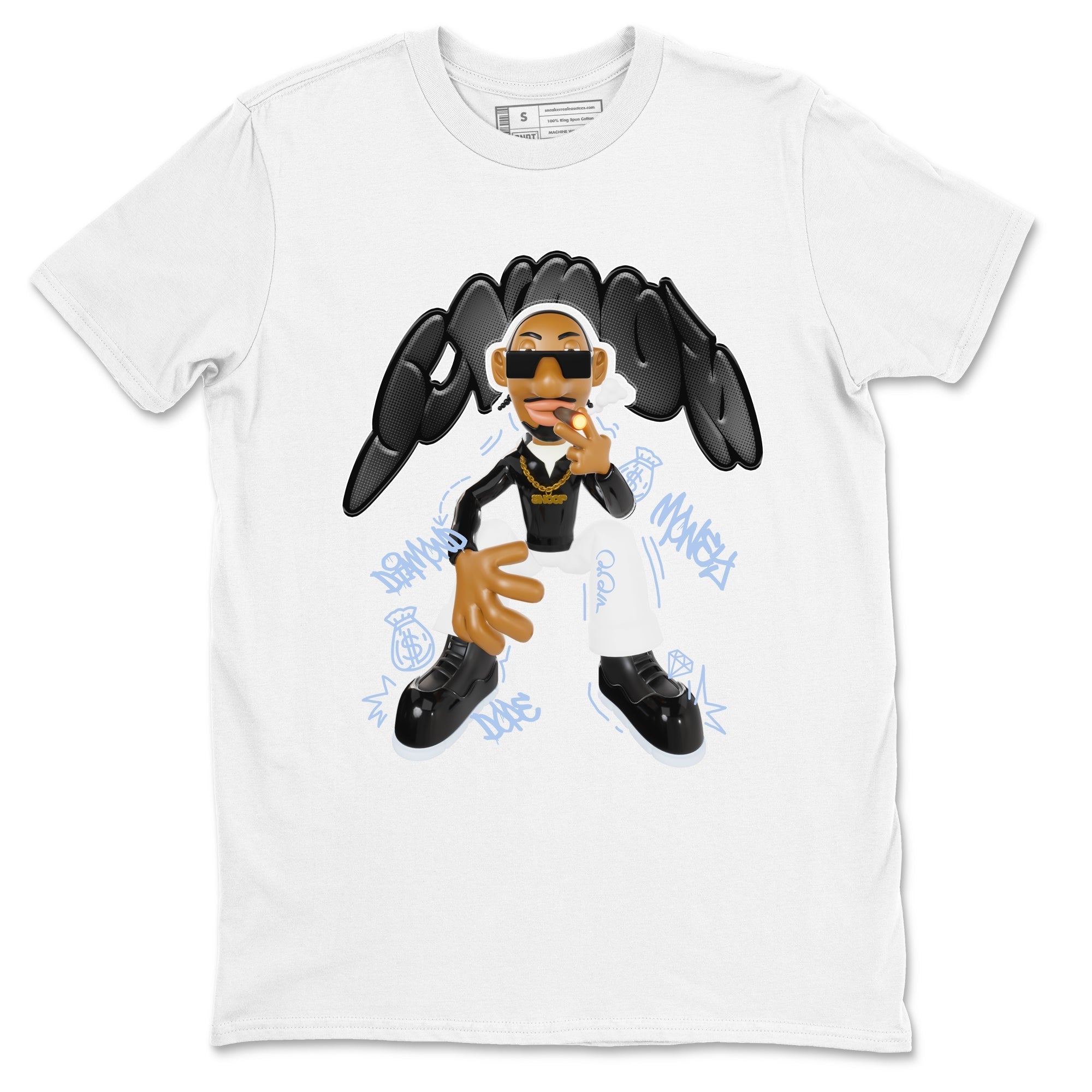 Snoop snkmatch Tee - Air Jordan 11 Black and Varsity Royal