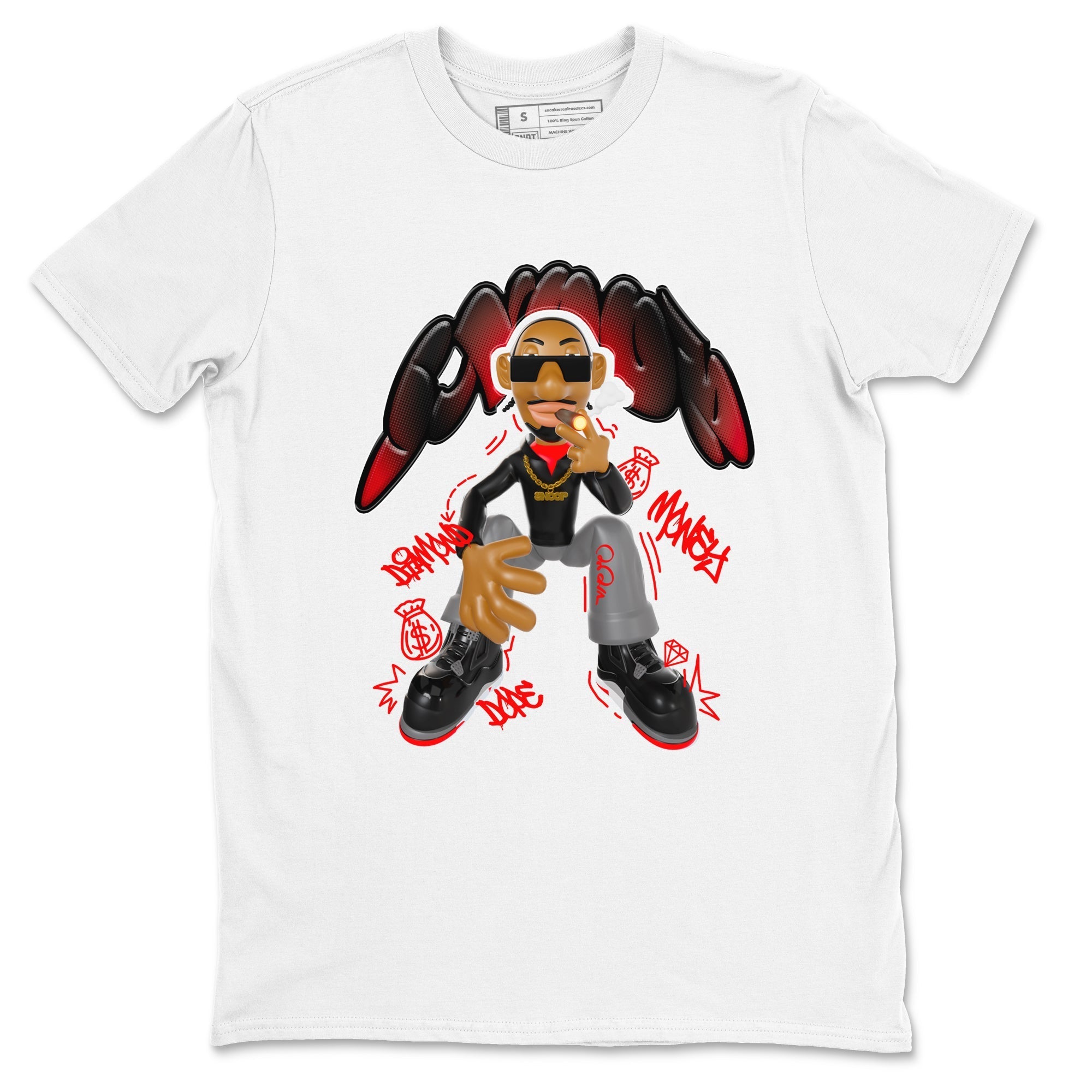 Snoop snkmatch Tee - Air Jordan 4 Bred Reimagined