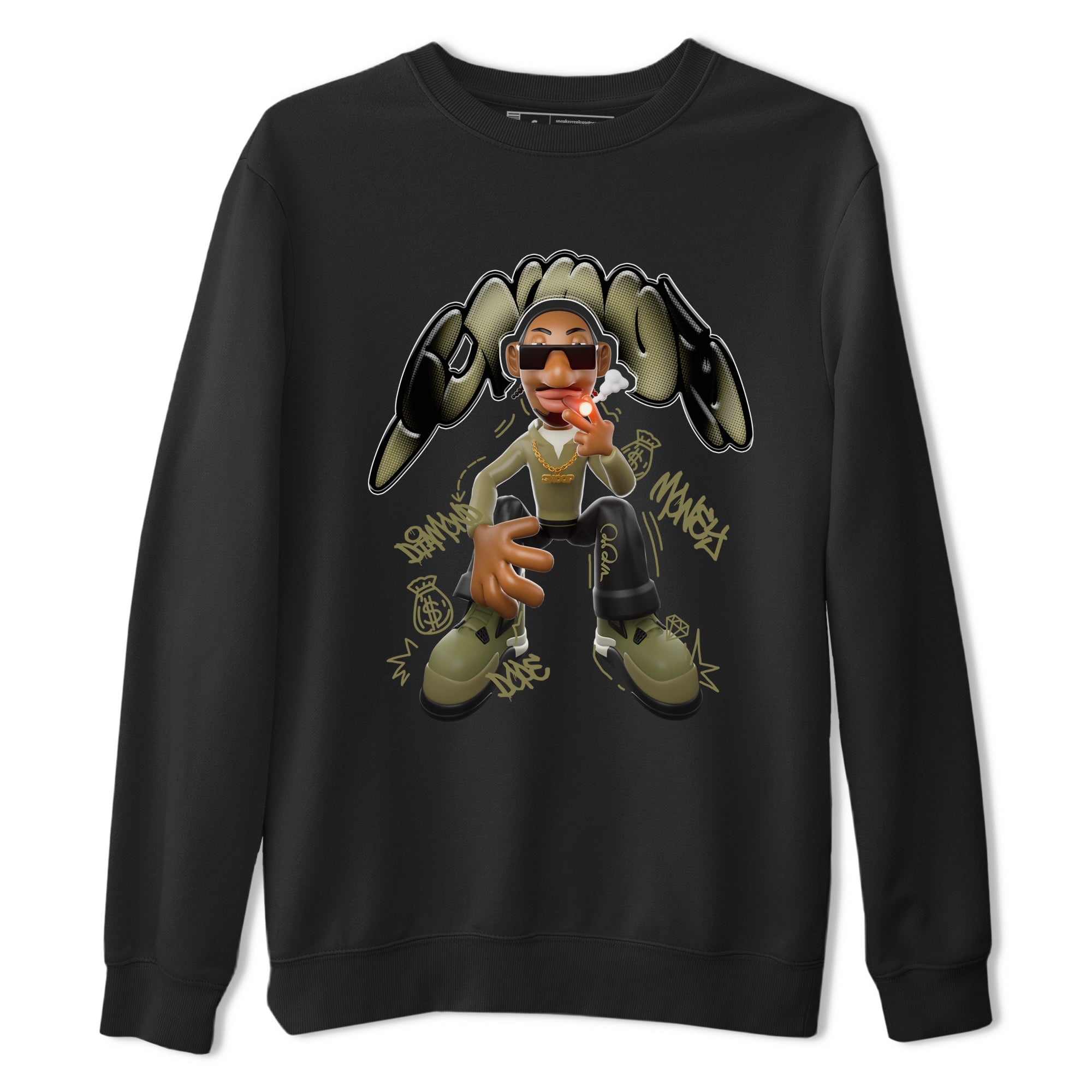 Snoop snkmatch Tee - Air Jordan 4 Medium Olive