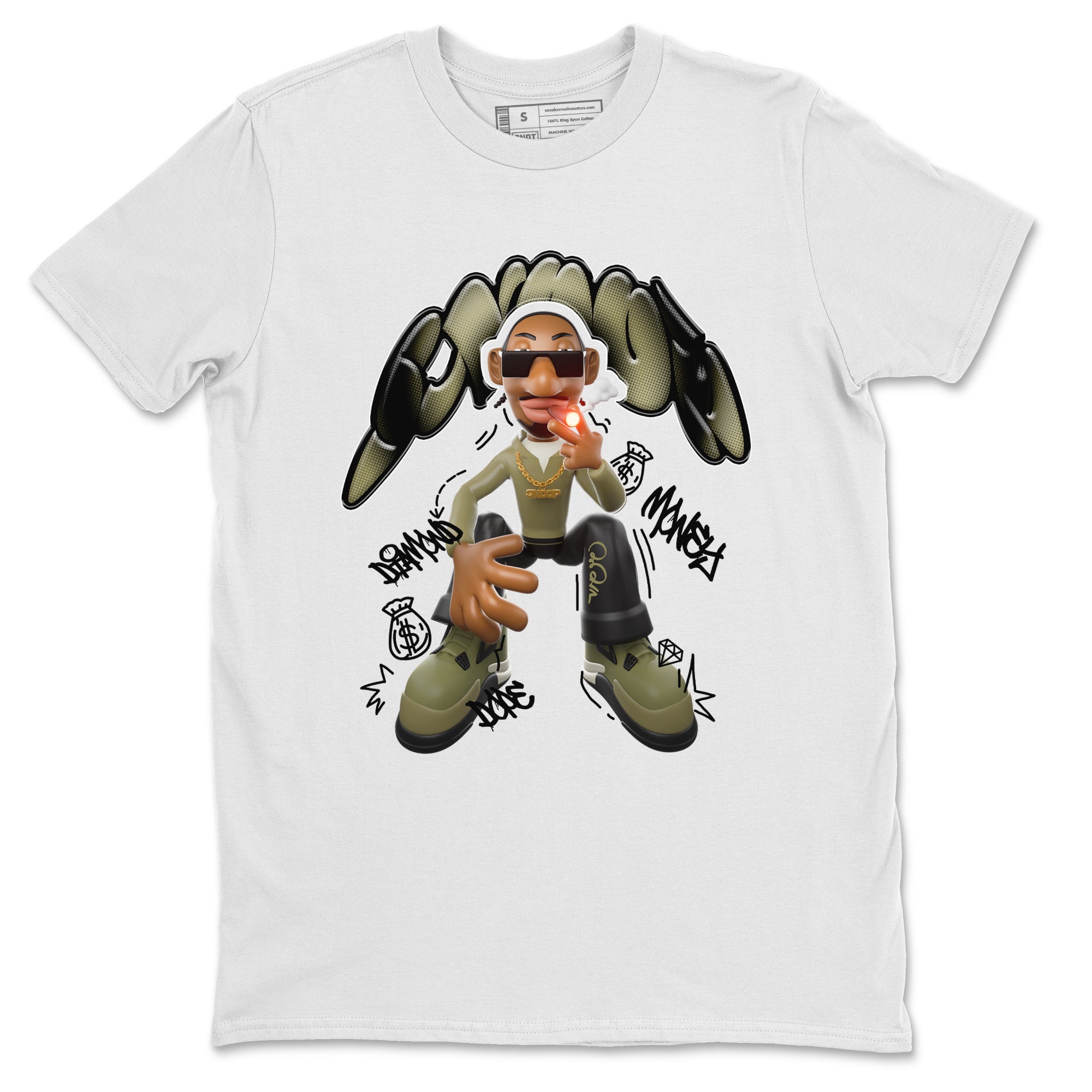 Snoop snkmatch Tee - Air Jordan 4 Medium Olive