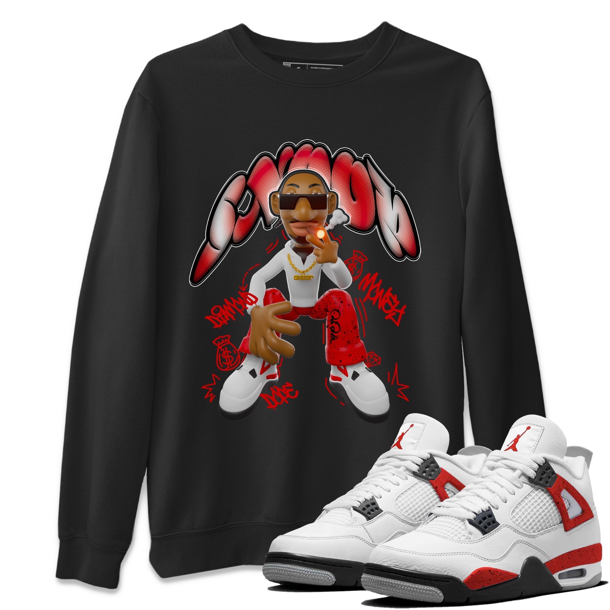 Snoop snkmatch Tee - Air Jordan 4 Red Cement