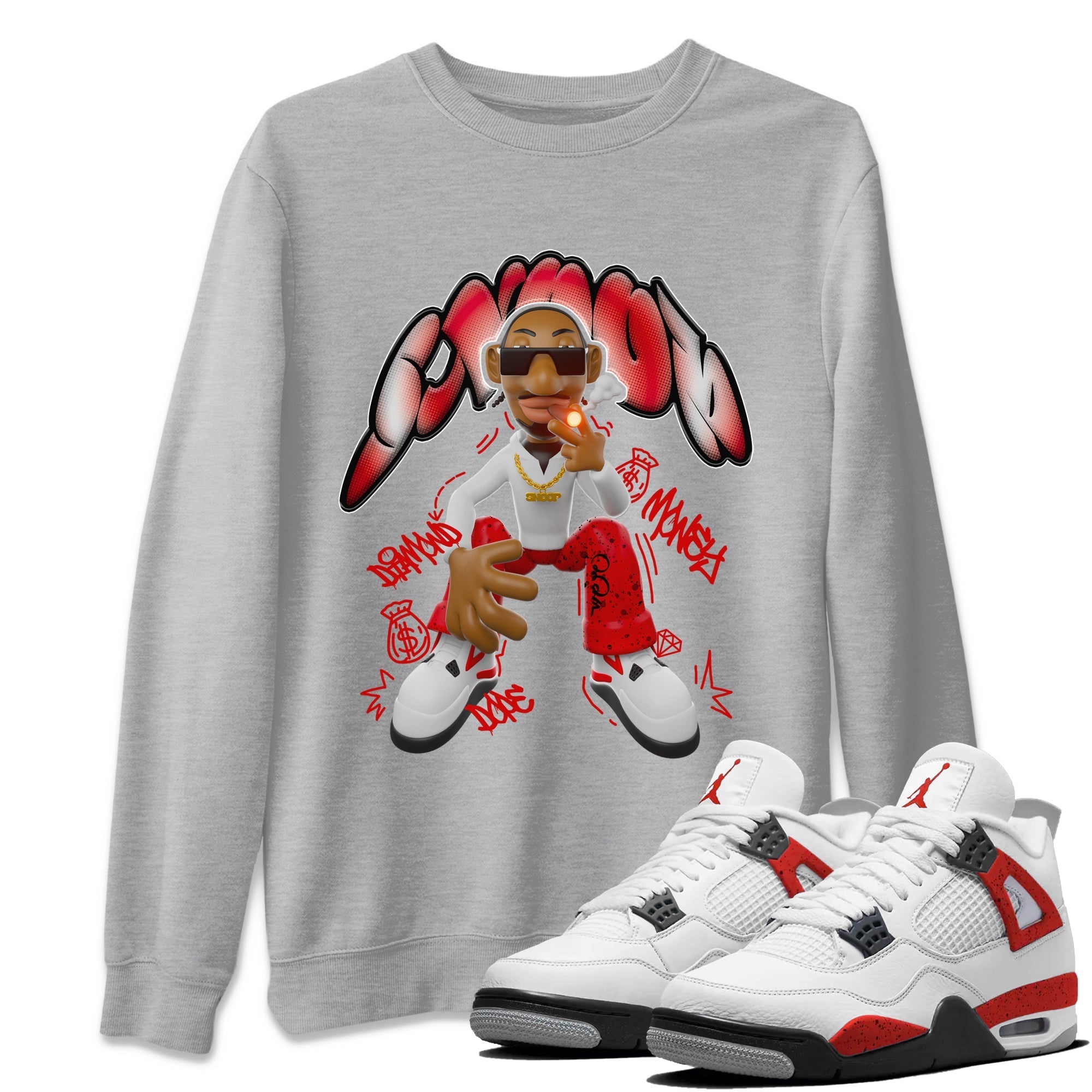 Snoop snkmatch Tee - Air Jordan 4 Red Cement