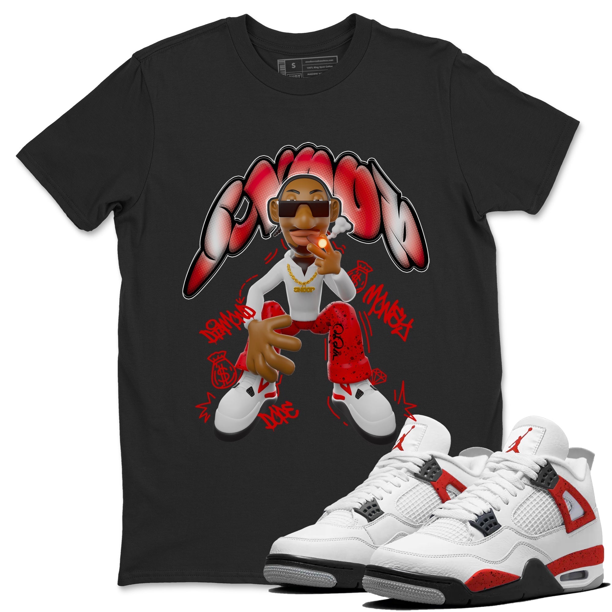 Snoop snkmatch Tee - Air Jordan 4 Red Cement