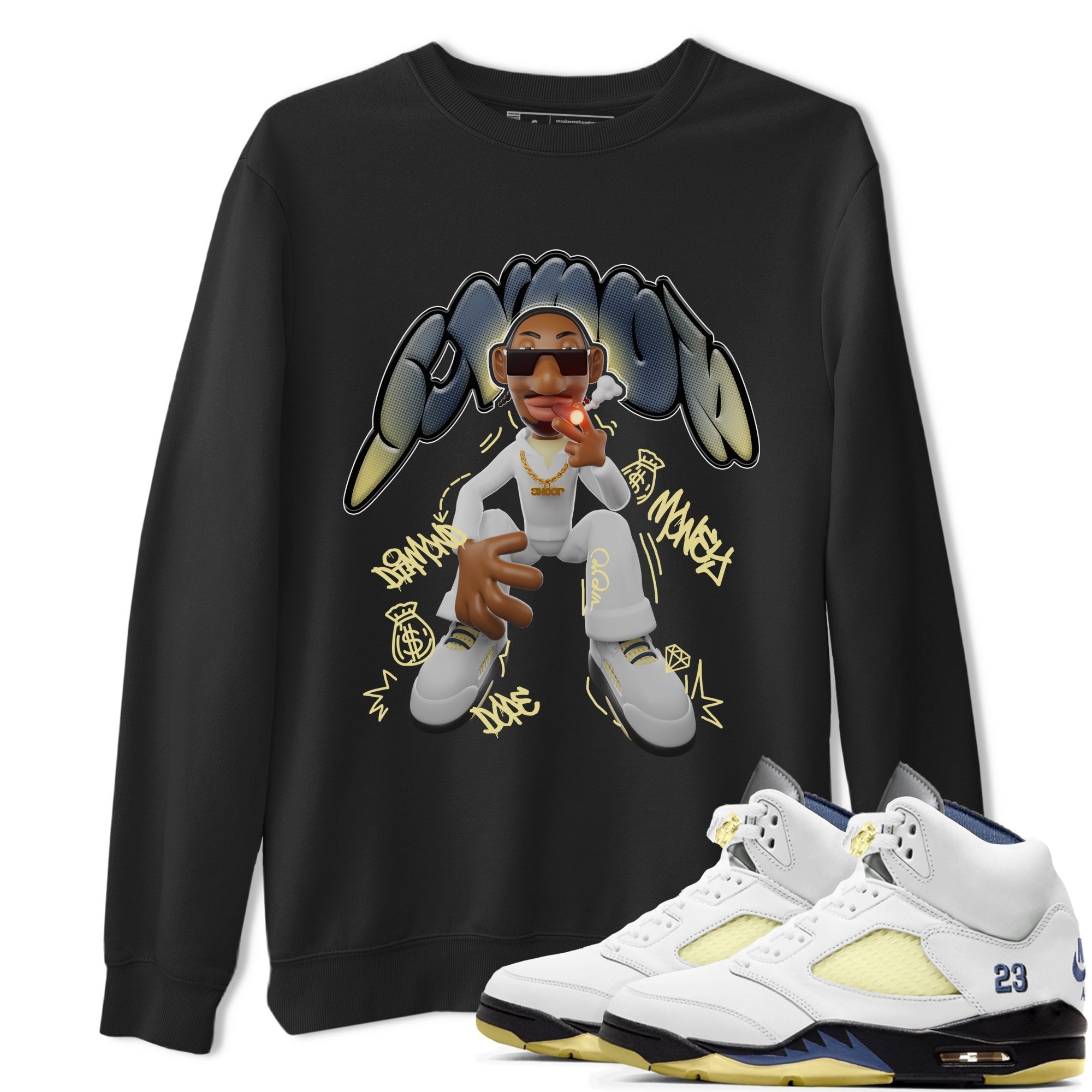Snoop snkmatch Tee - Air Jordan 5 A Ma Maniere x Photon Dust