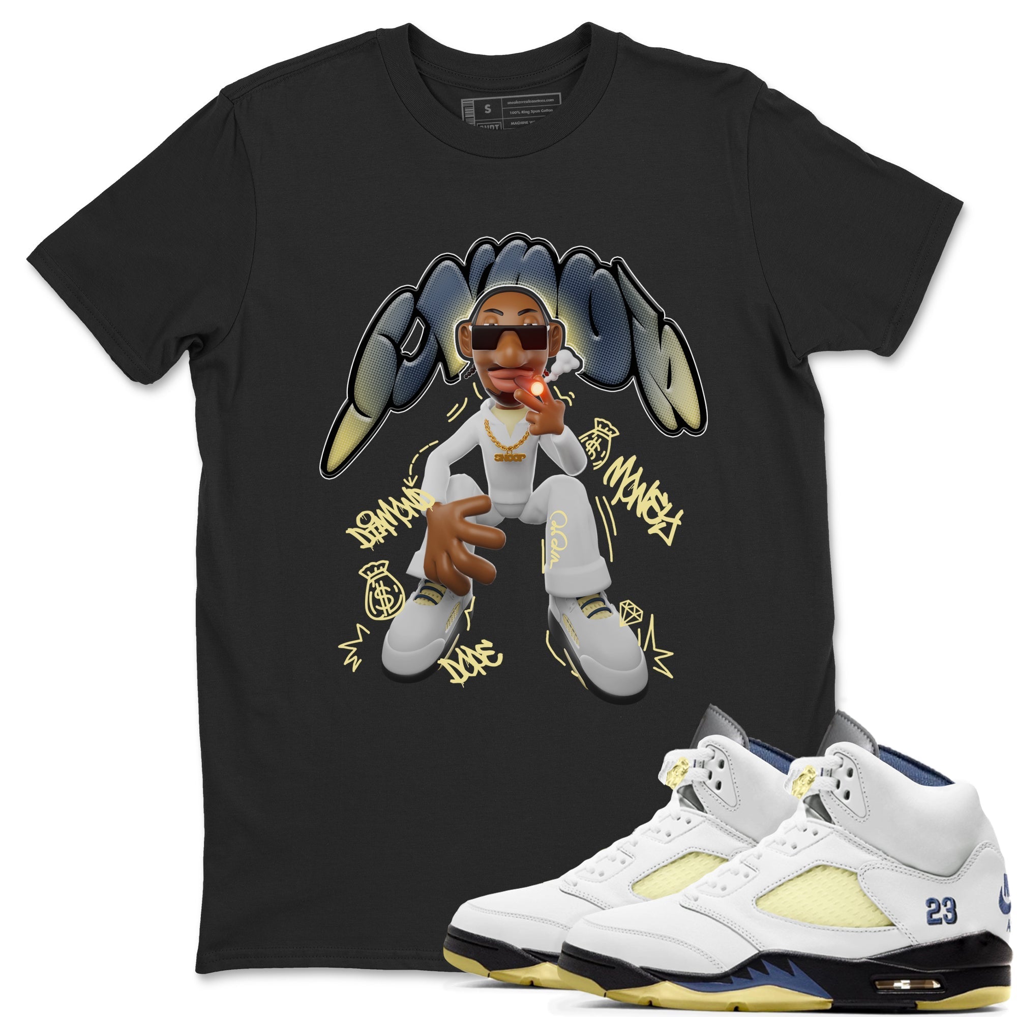 Snoop snkmatch Tee - Air Jordan 5 A Ma Maniere x Photon Dust