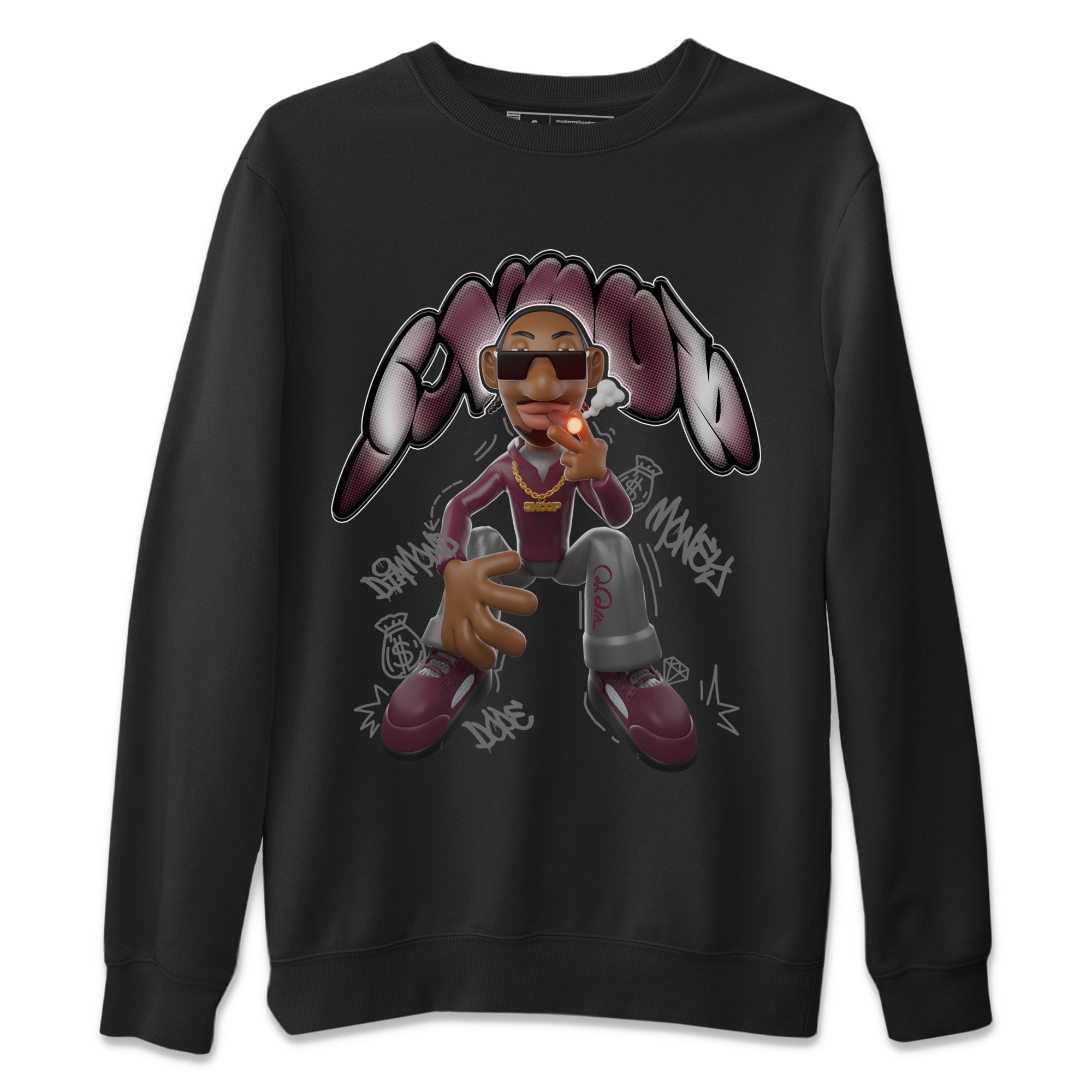Snoop snkmatch Tee - Air Jordan 5 Burgundy
