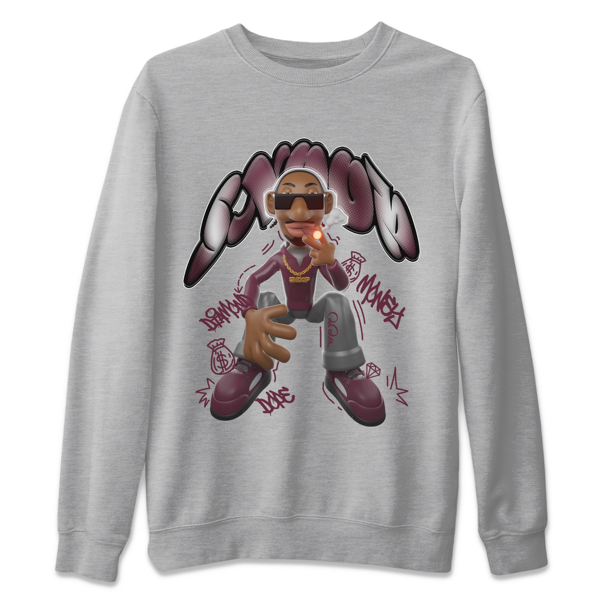 Snoop snkmatch Tee - Air Jordan 5 Burgundy