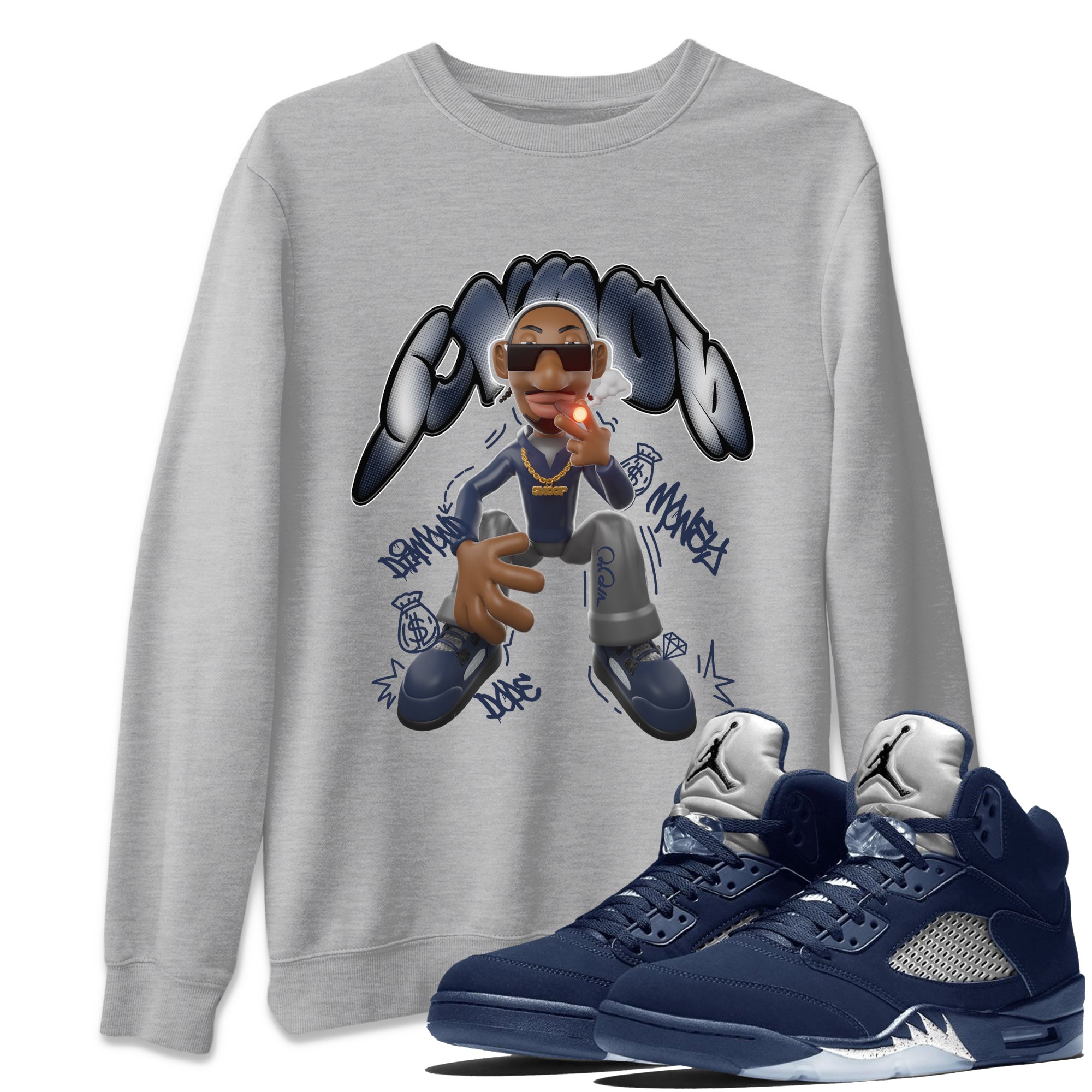 Snoop snkmatch Tee - Air Jordan 5 Georgetown