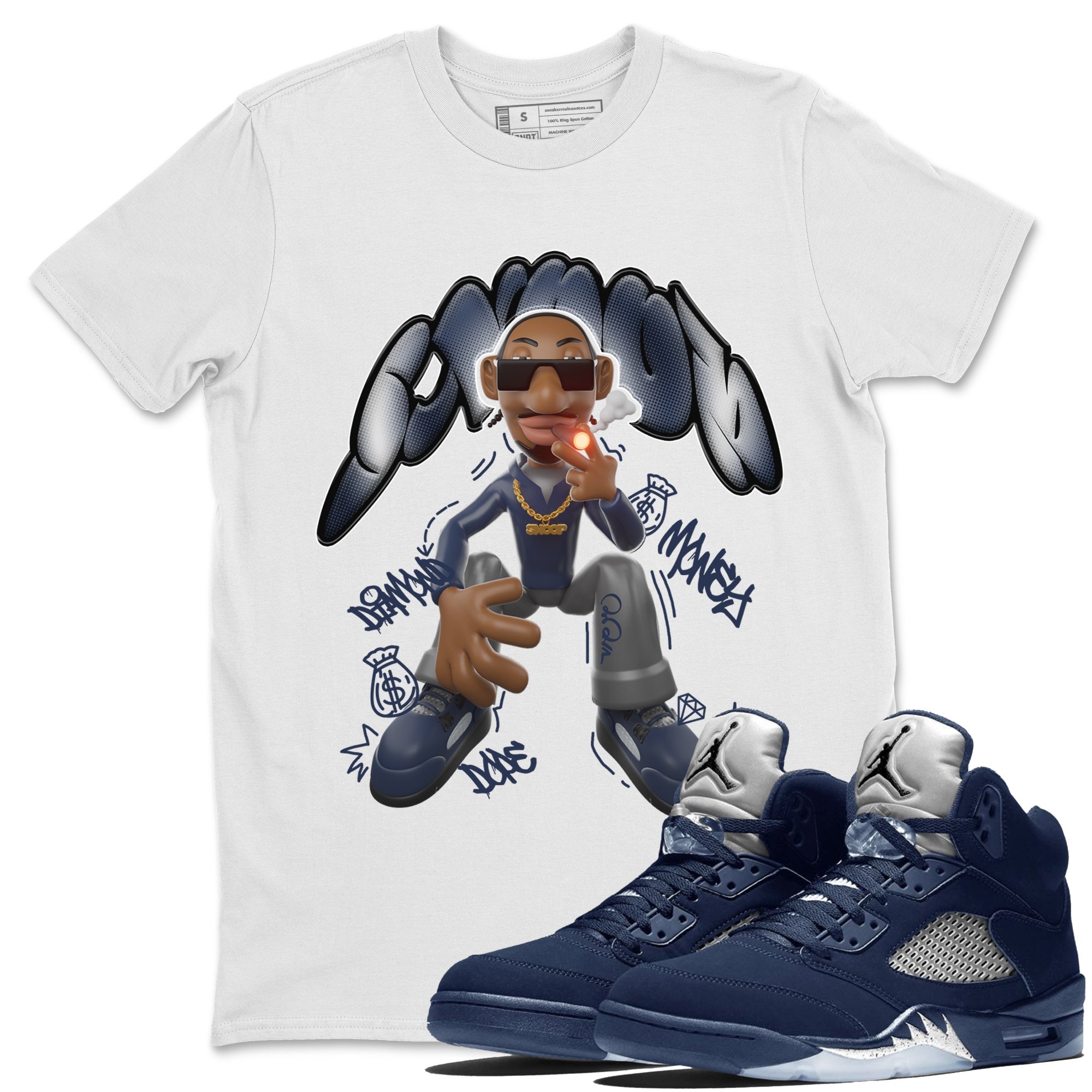 Snoop snkmatch Tee - Air Jordan 5 Georgetown