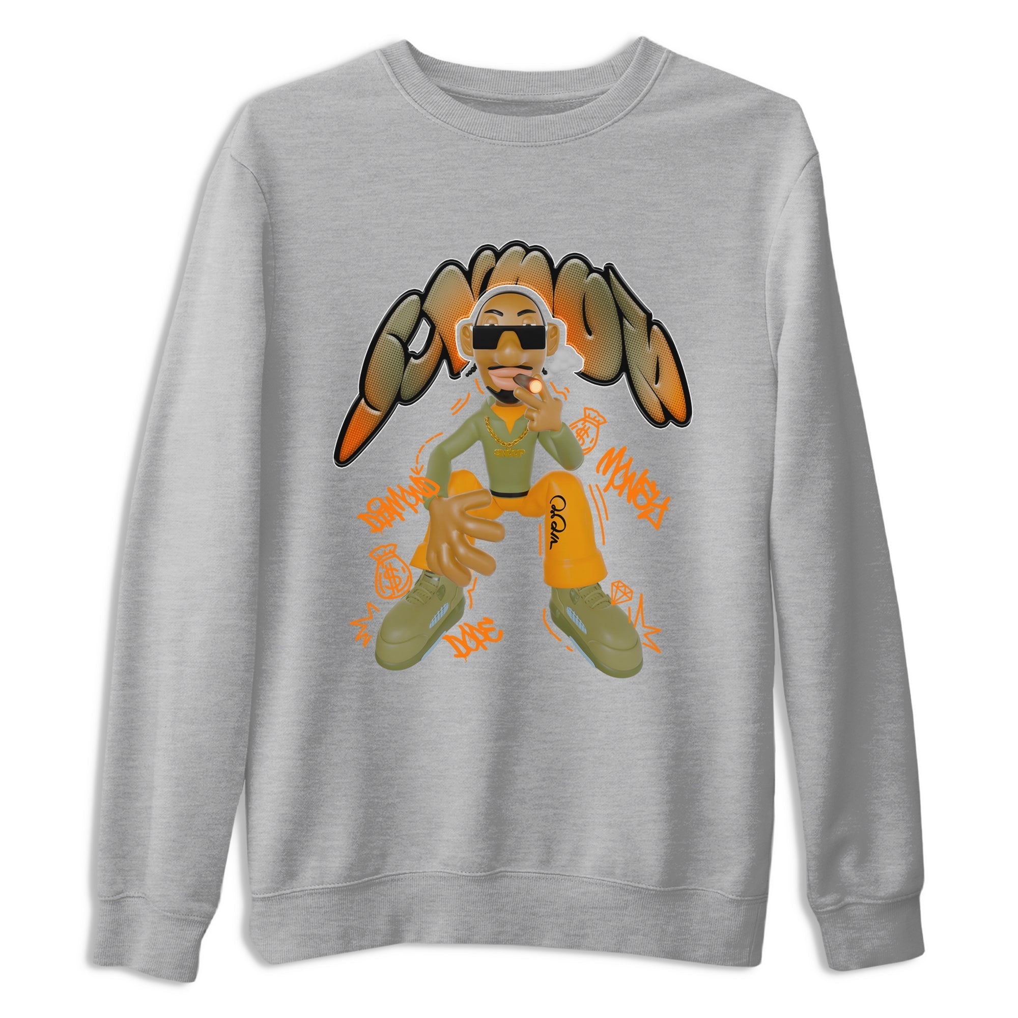 Snoop snkmatch Tees - Air Jordan 5 Olive