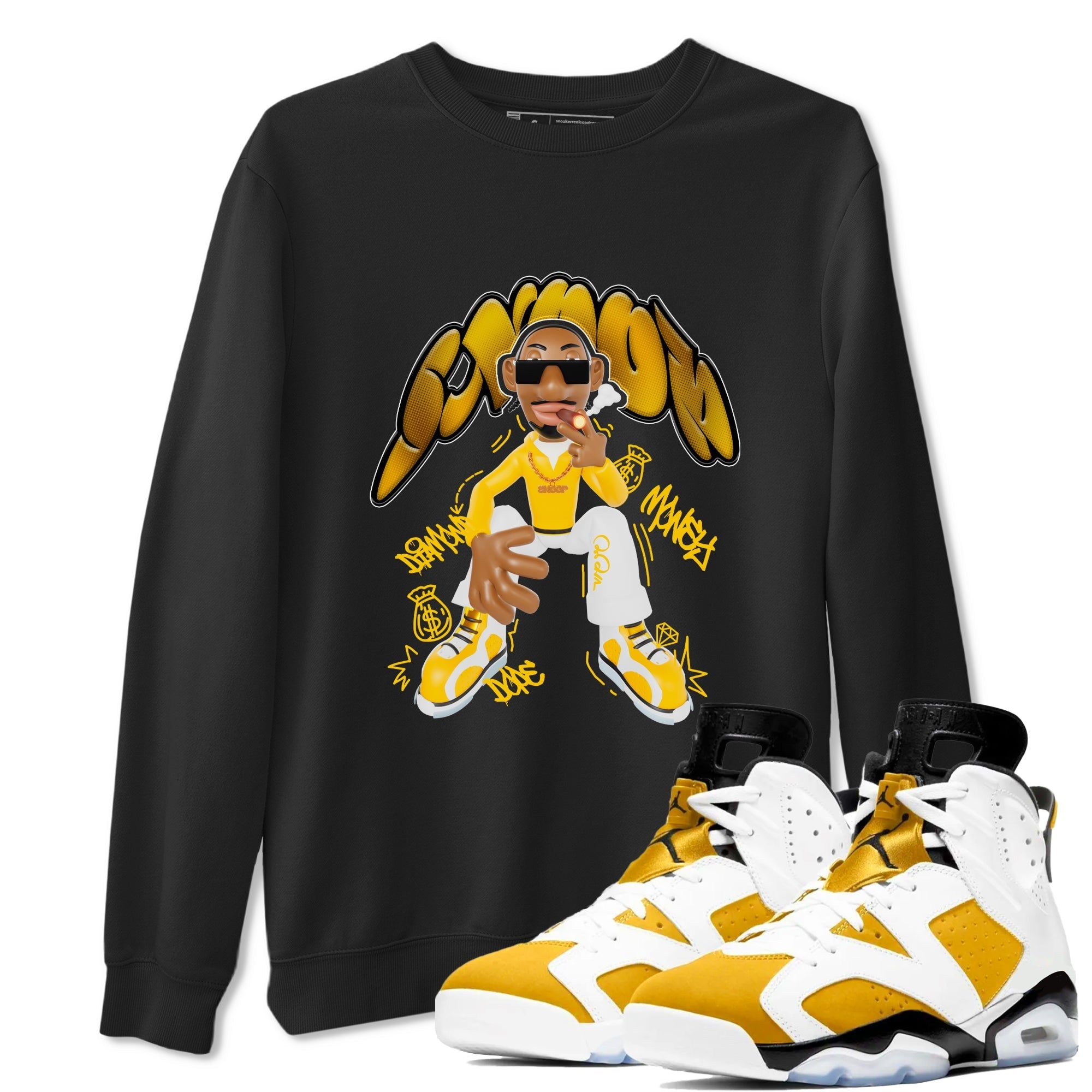 Snoop snkmatch Tee - Air Jordan 6 Yellow Ochre