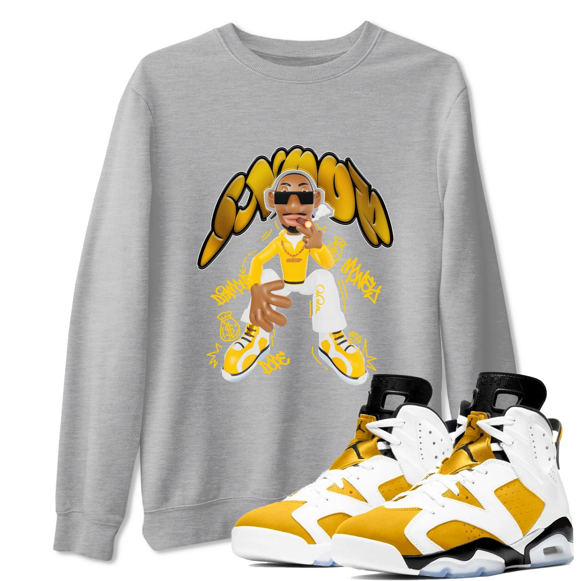 Snoop snkmatch Tee - Air Jordan 6 Yellow Ochre