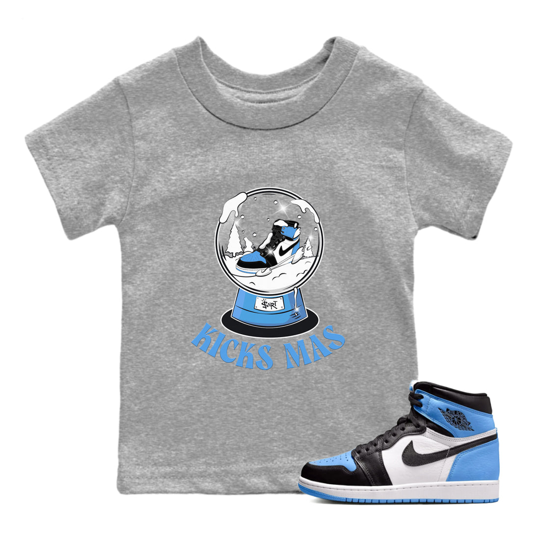 Snow Ball snkmatch Tee Kids - Air Jordan 1 UNC Toe