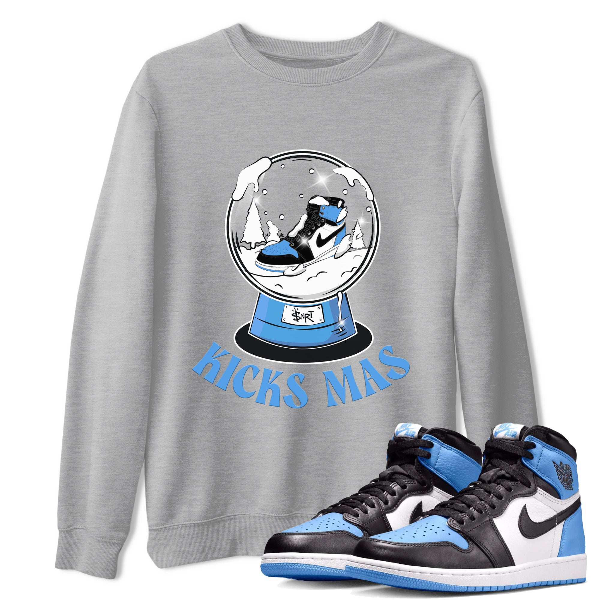 Snow Ball snkmatch Tee - Air Jordan 1 UNC Toe