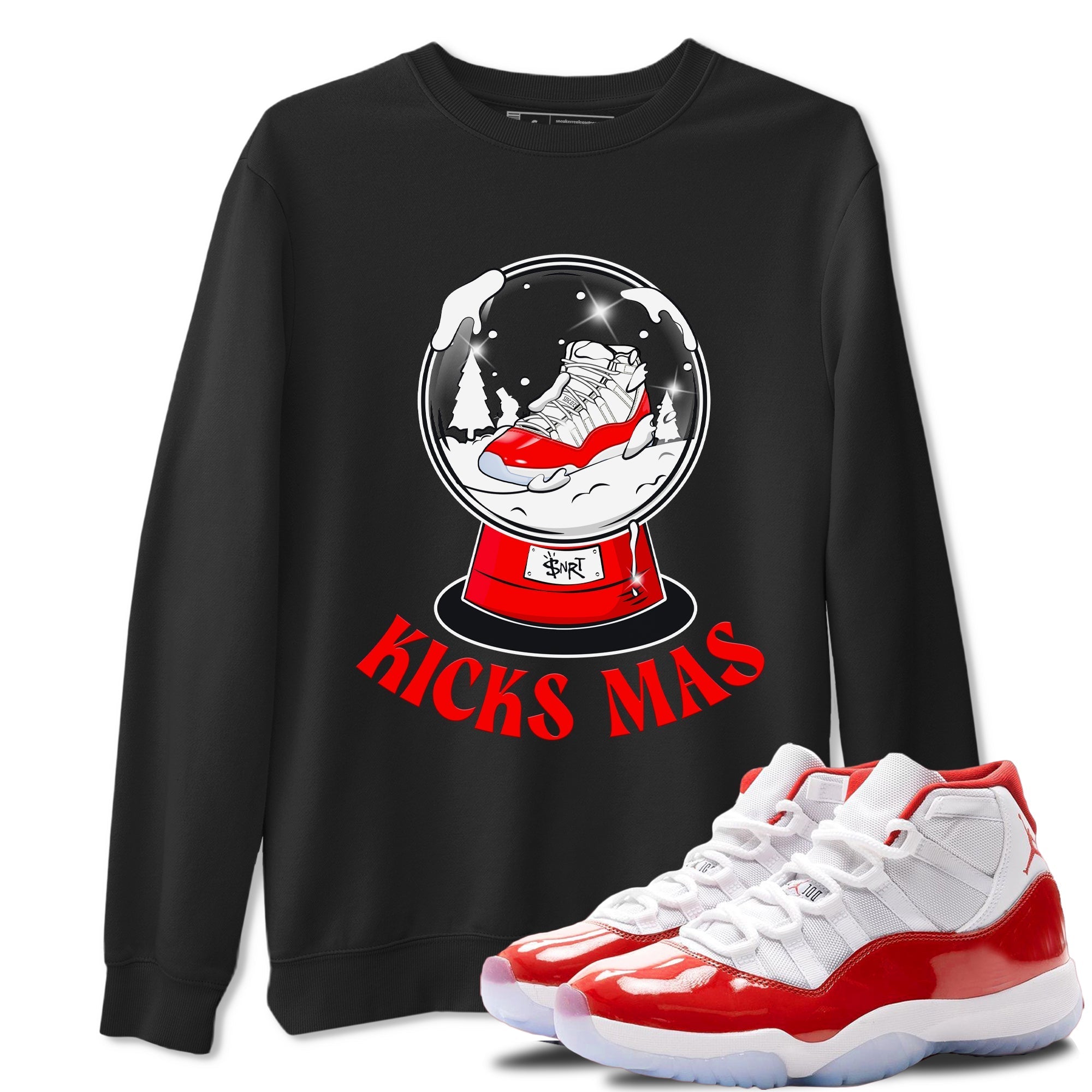 Snow Ball snkmatch Tee - Air Jordan 11 Cherry