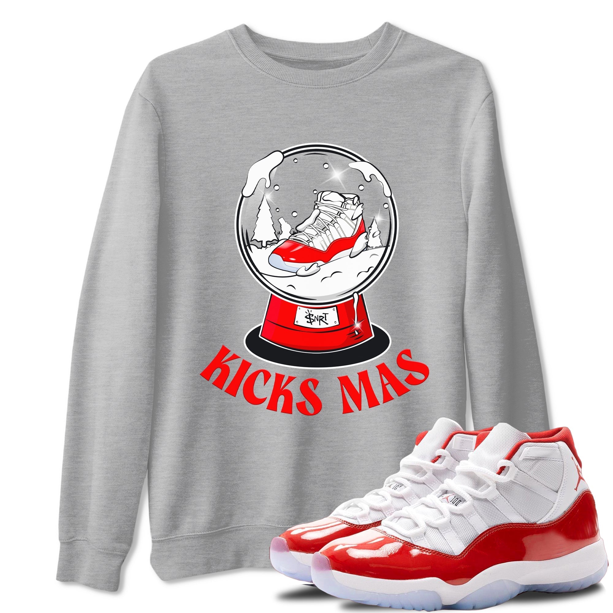 Snow Ball snkmatch Tee - Air Jordan 11 Cherry