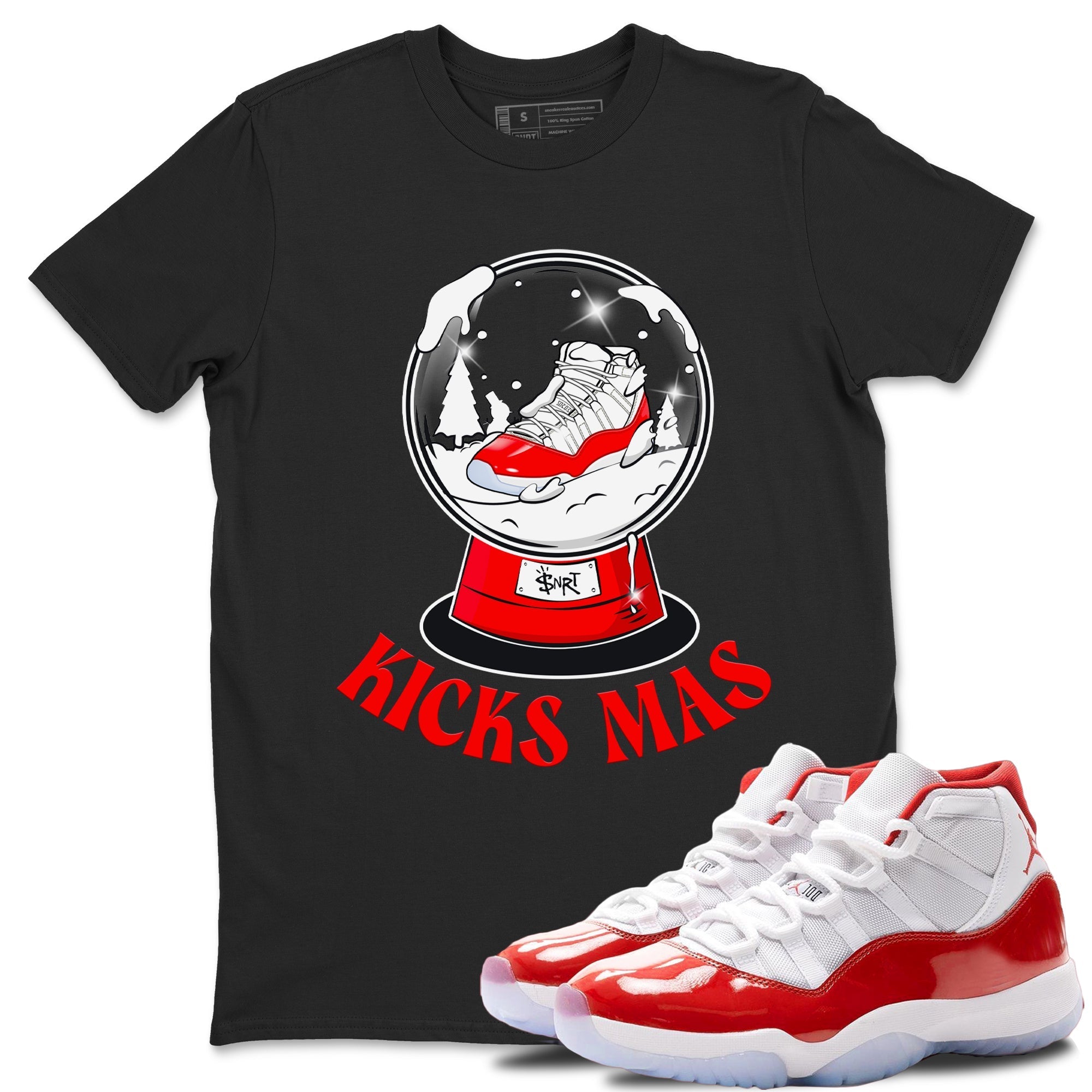 Snow Ball snkmatch Tee - Air Jordan 11 Cherry
