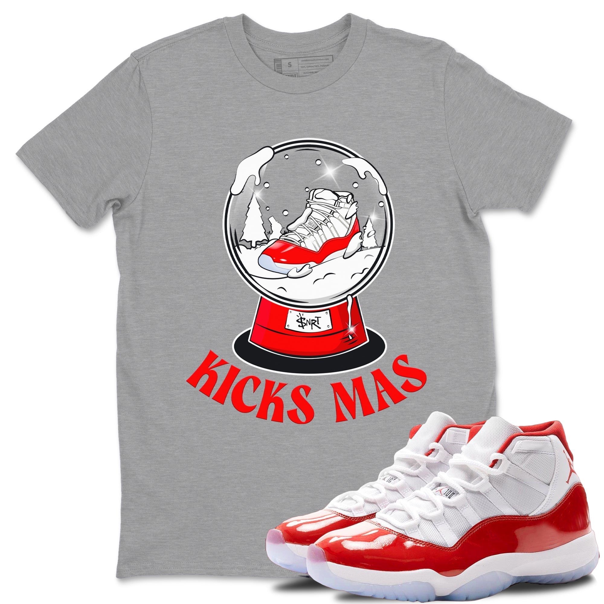 Snow Ball snkmatch Tee - Air Jordan 11 Cherry