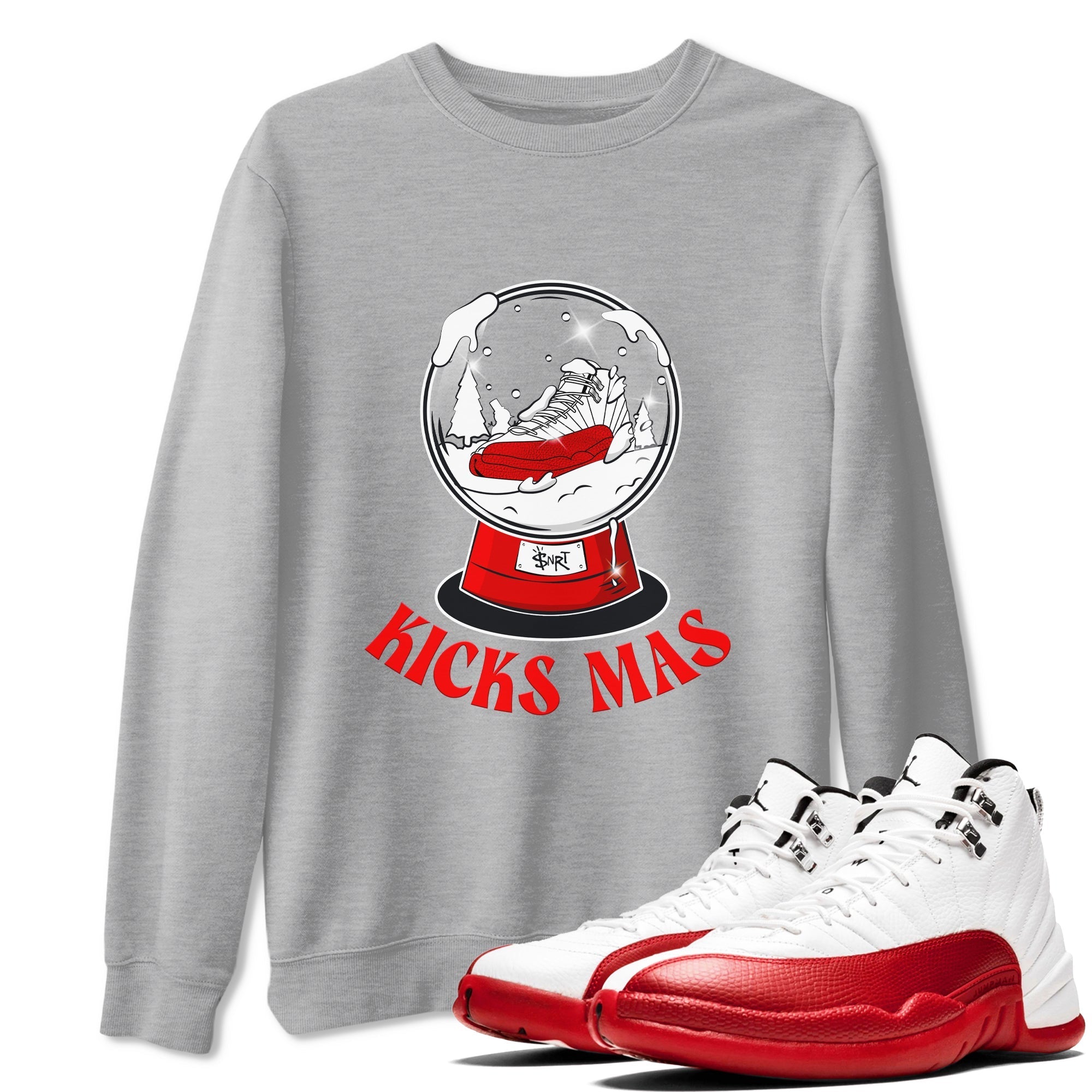 Snow Ball snkmatch Tee - Air Jordan 12 Cherry