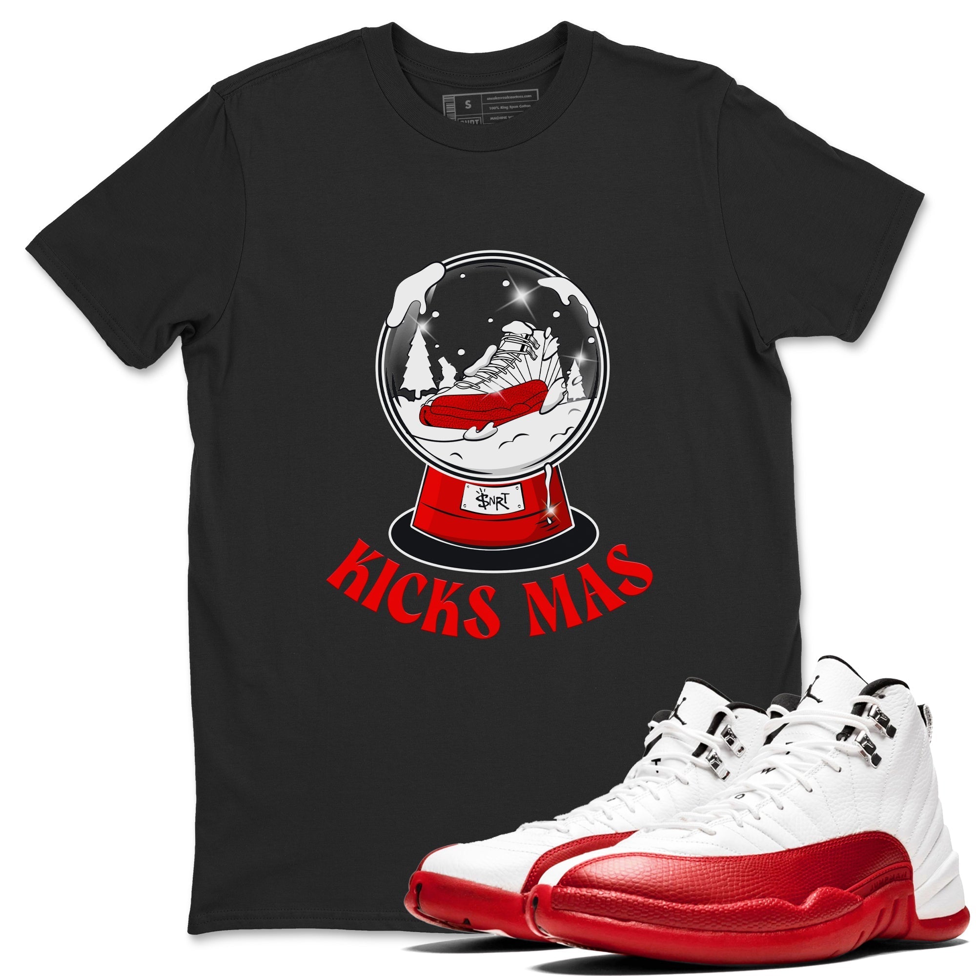 Snow Ball snkmatch Tee - Air Jordan 12 Cherry