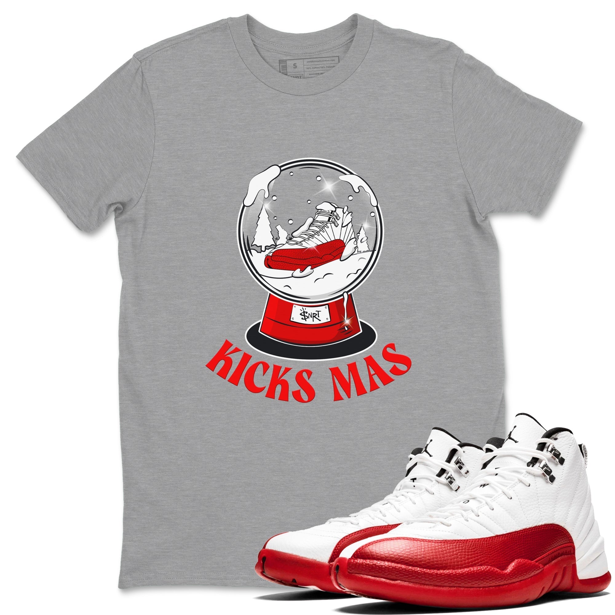 Snow Ball snkmatch Tee - Air Jordan 12 Cherry