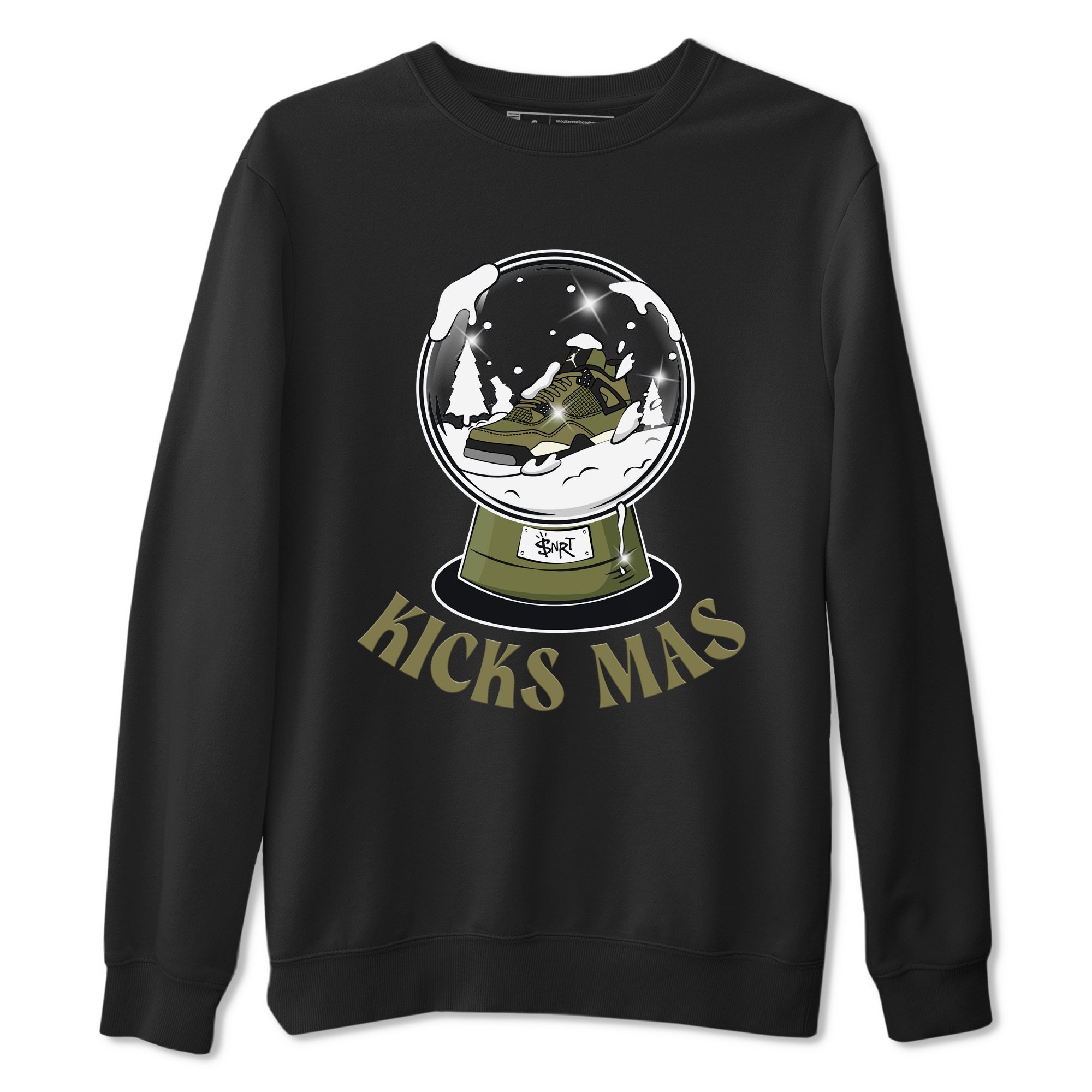 Snow Ball snkmatch Tee - Air Jordan 4 Medium Olive