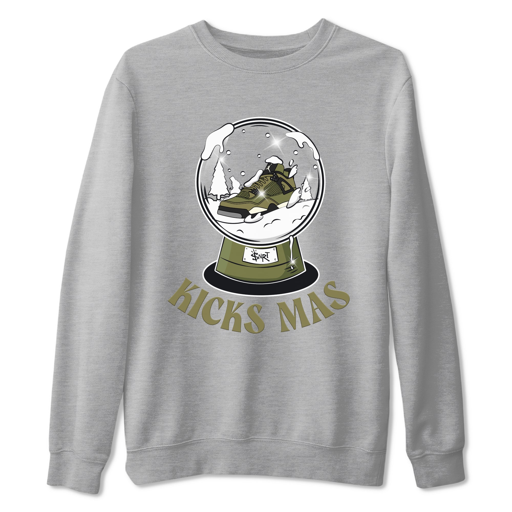 Snow Ball snkmatch Tee - Air Jordan 4 Medium Olive