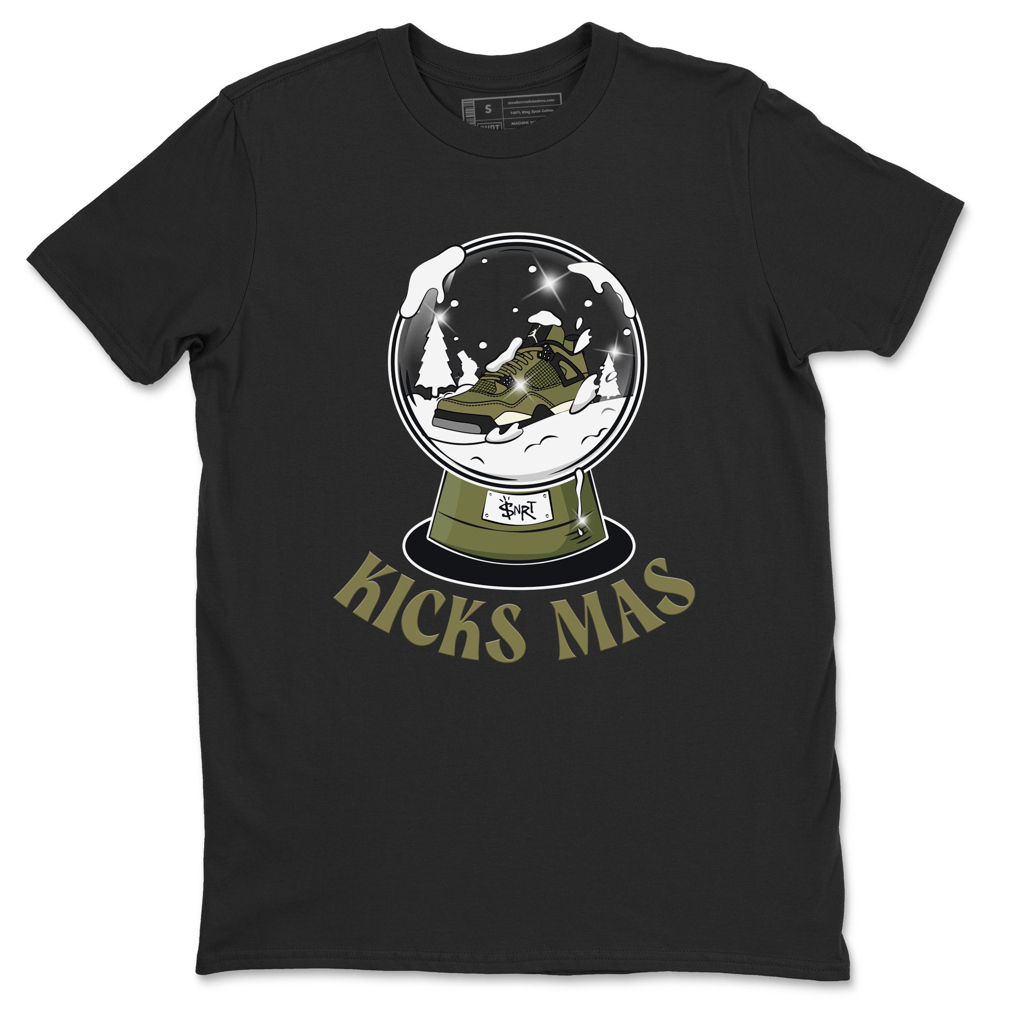 Snow Ball snkmatch Tee - Air Jordan 4 Medium Olive