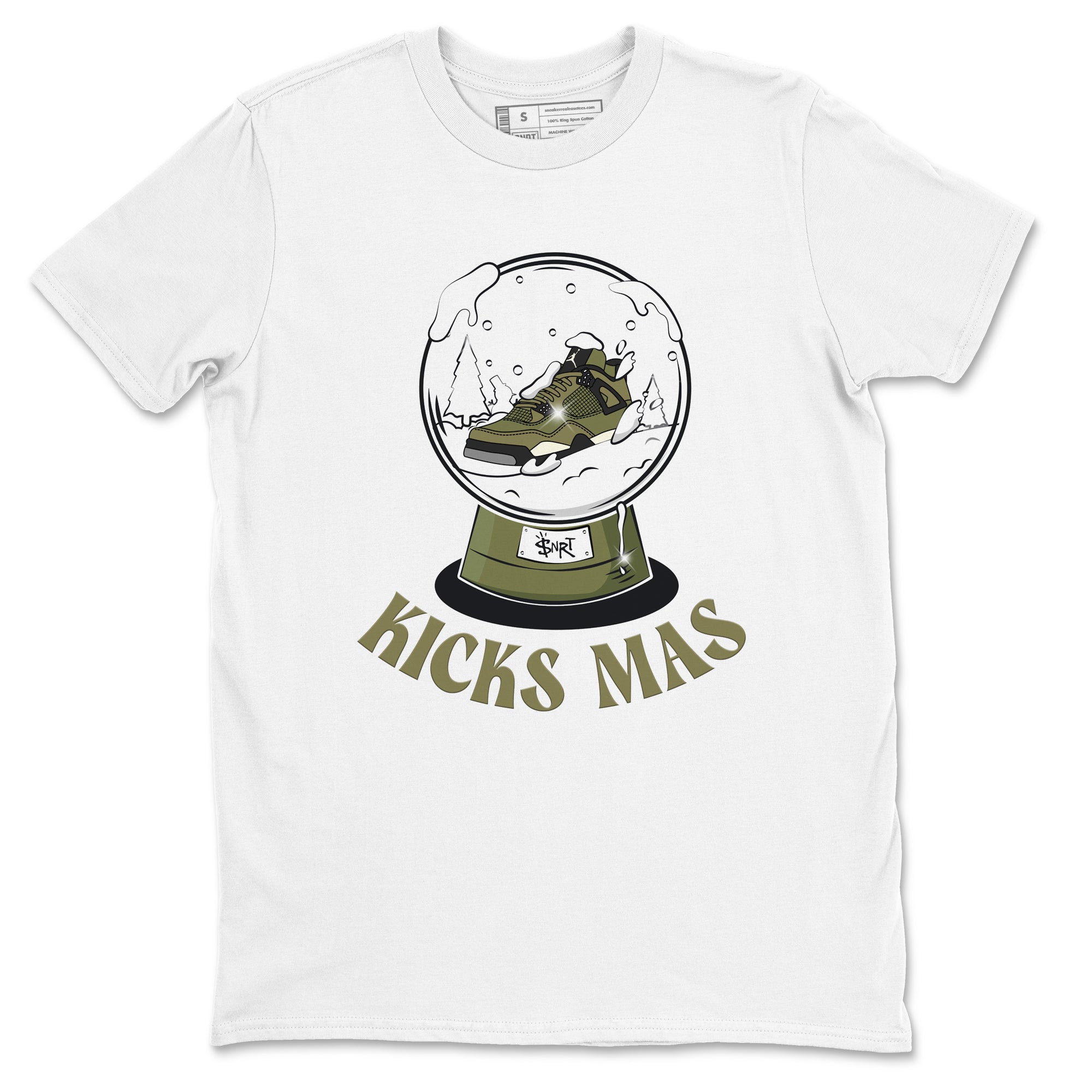 Snow Ball snkmatch Tee - Air Jordan 4 Medium Olive