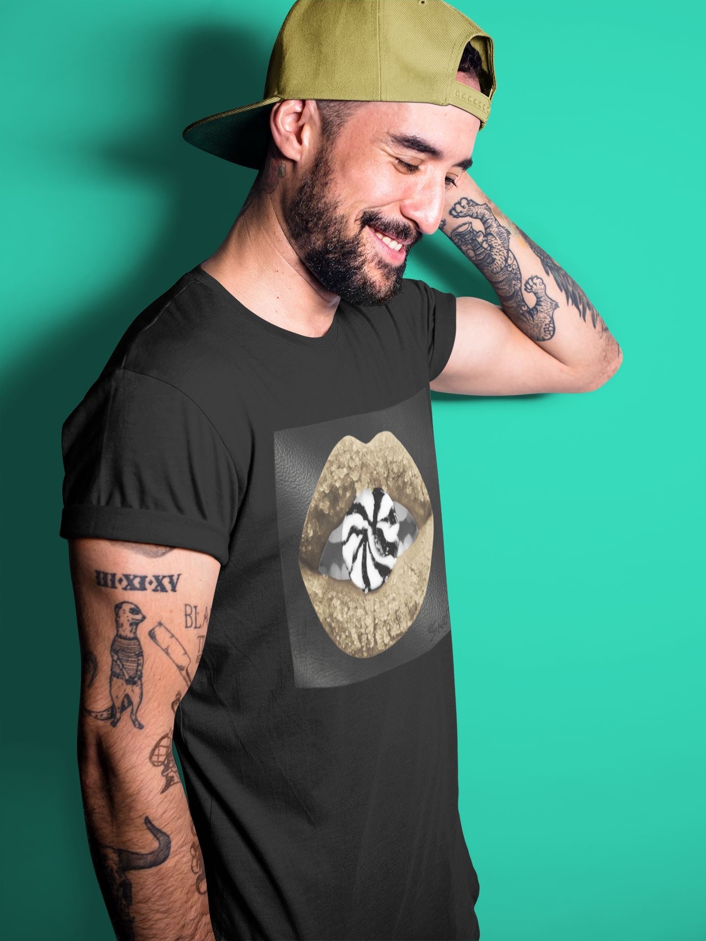 Lips Candy Unisex Tops - Air Jordan 1 Gold Toe