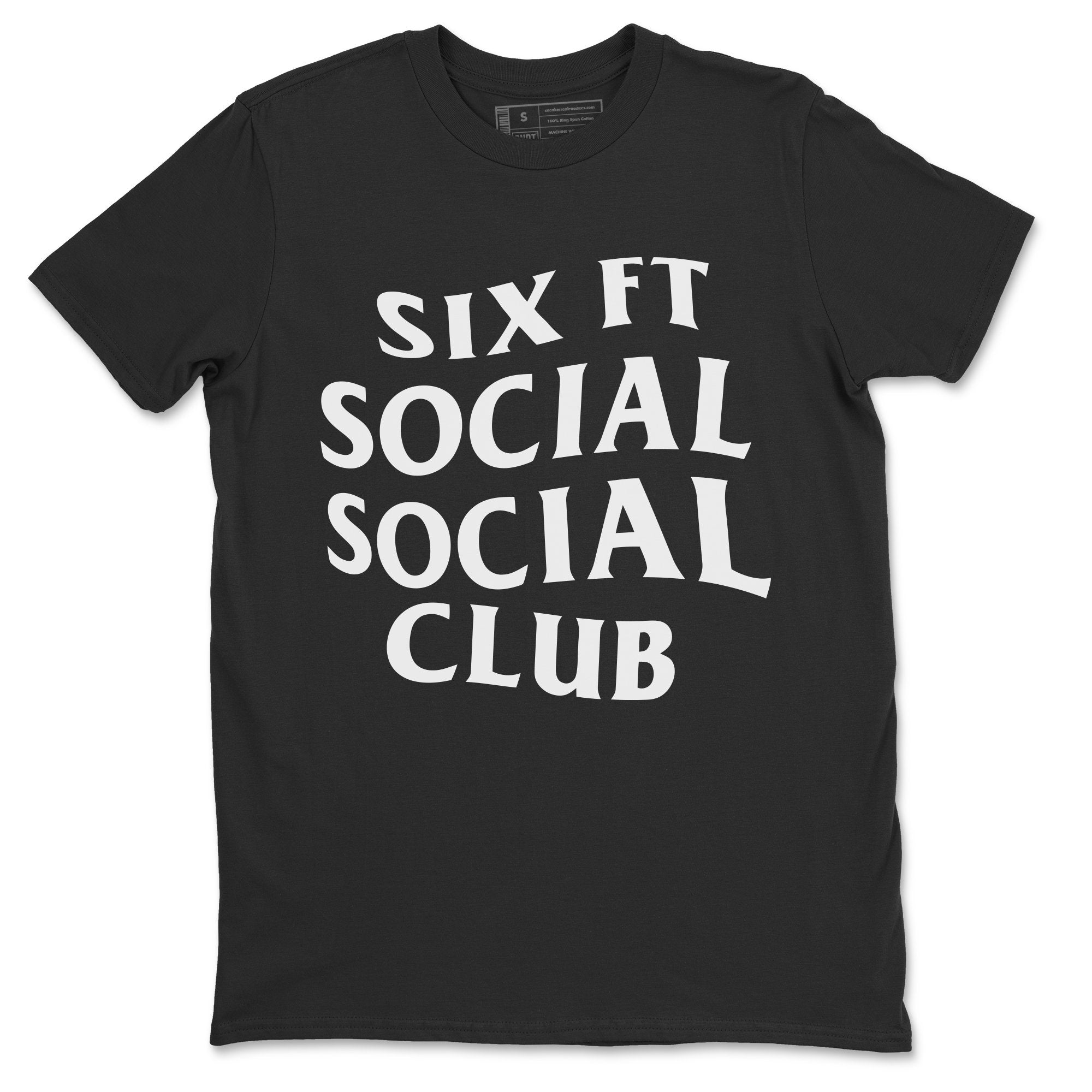 Six Ft Social Club Unisex Tops - Air Jordan 1 Black White
