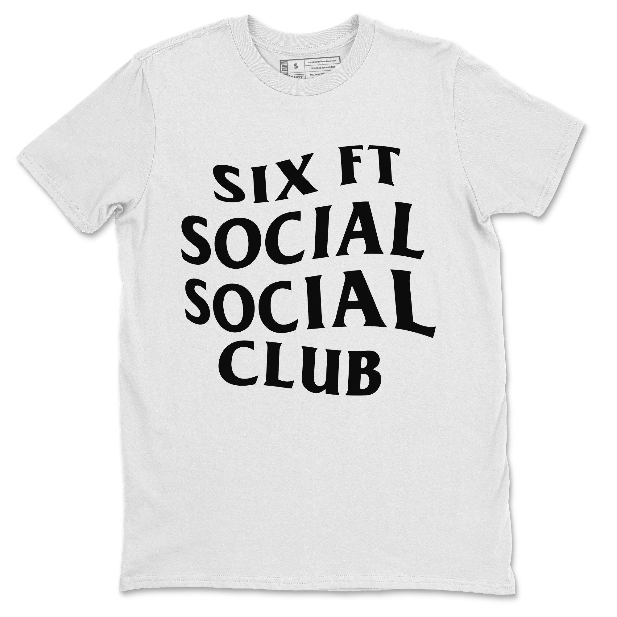 Six Ft Social Club Unisex Tops - Air Jordan 1 Black White